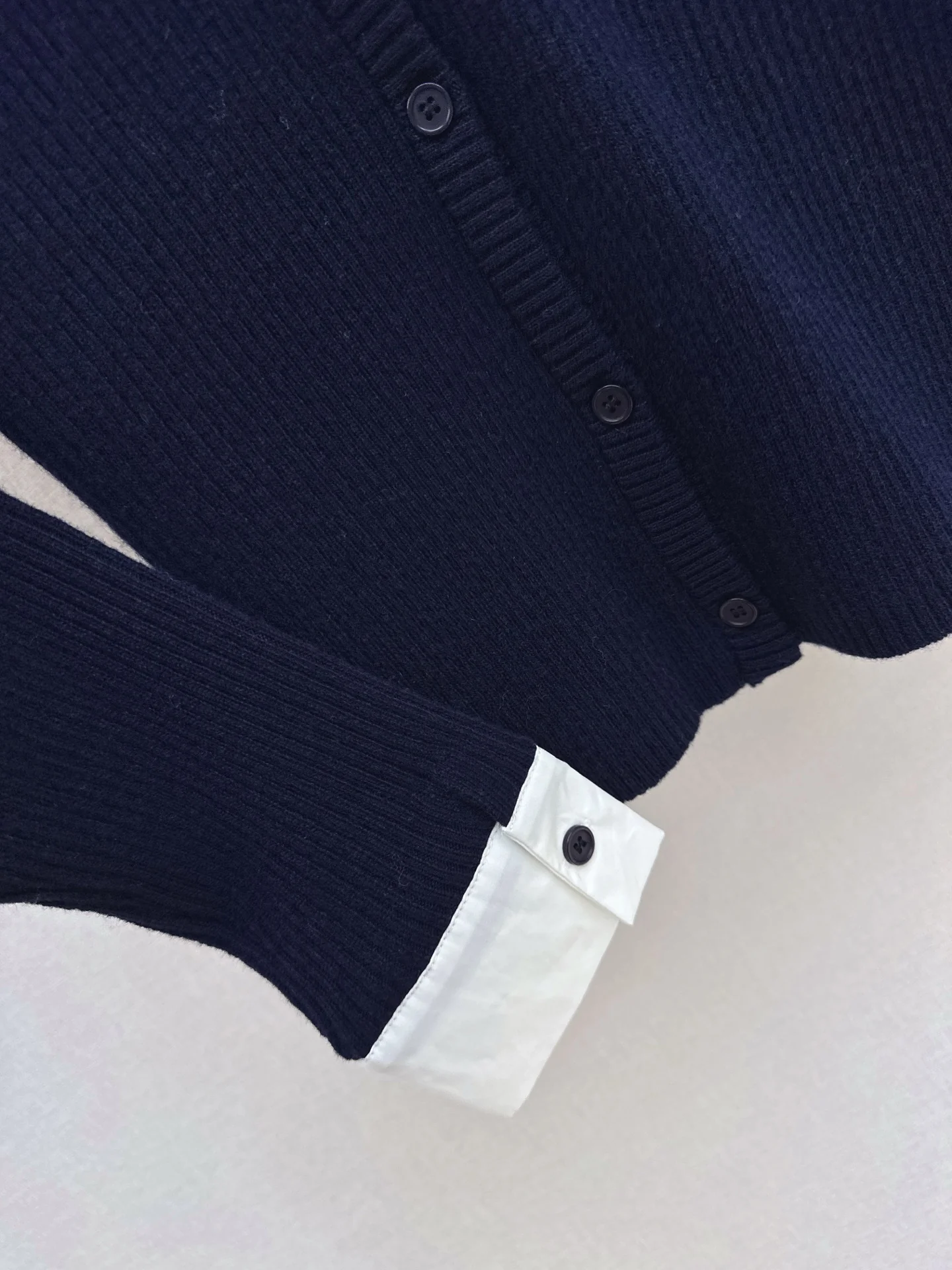 Miu 26SS 2in1 knit shirt
