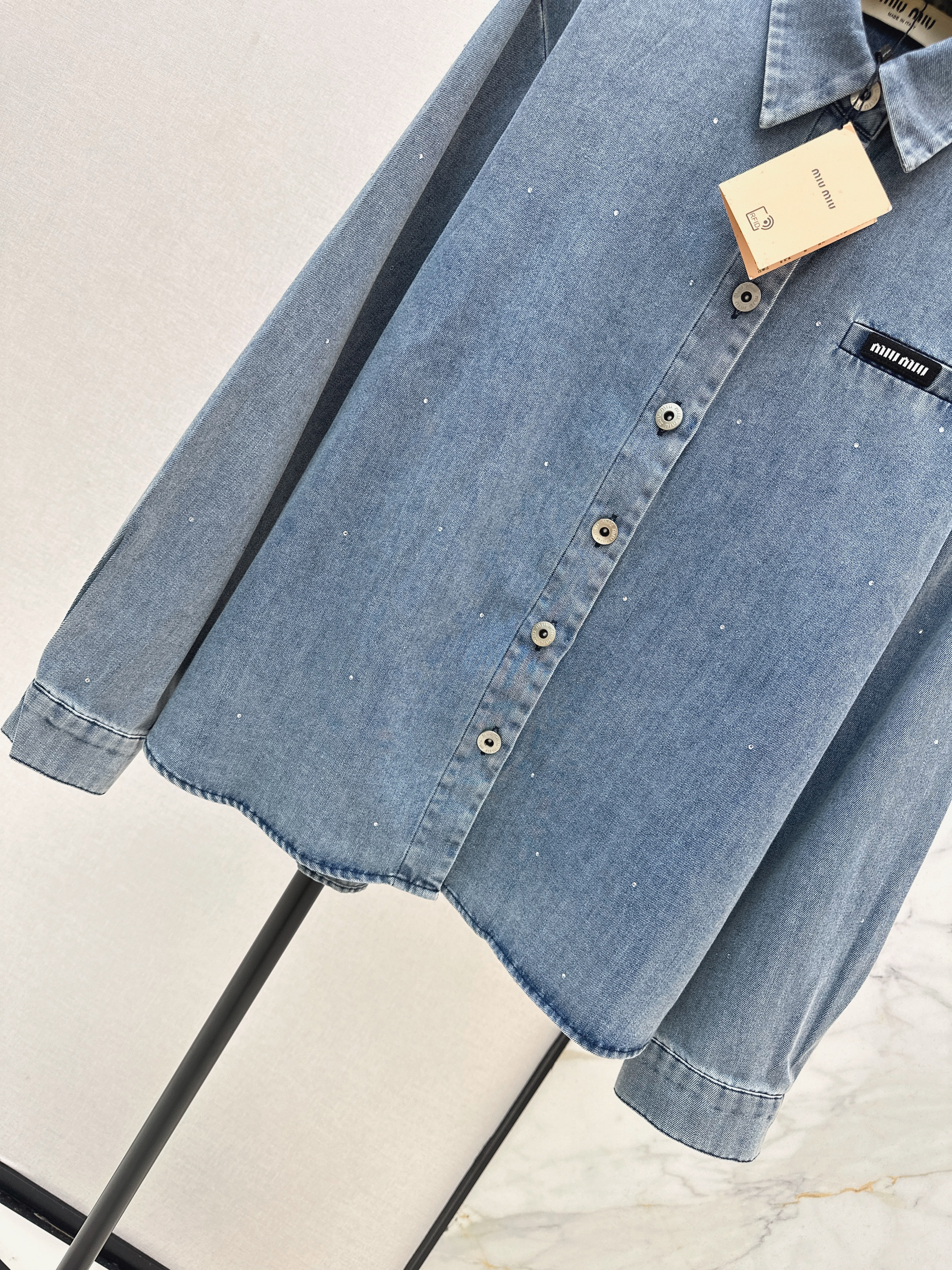Miu 26ss denim shirt