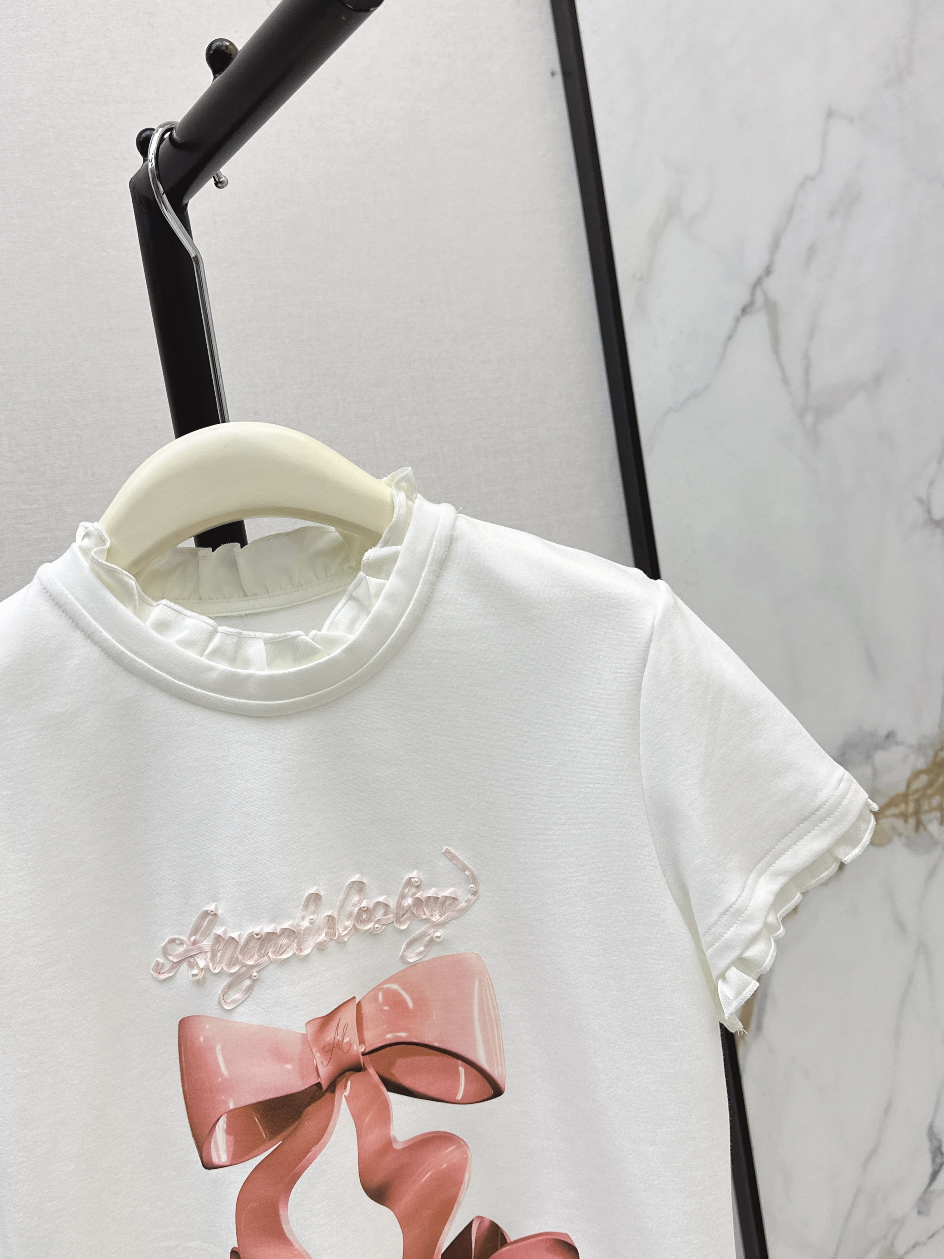 26SS Bow Graphic T-Shirt