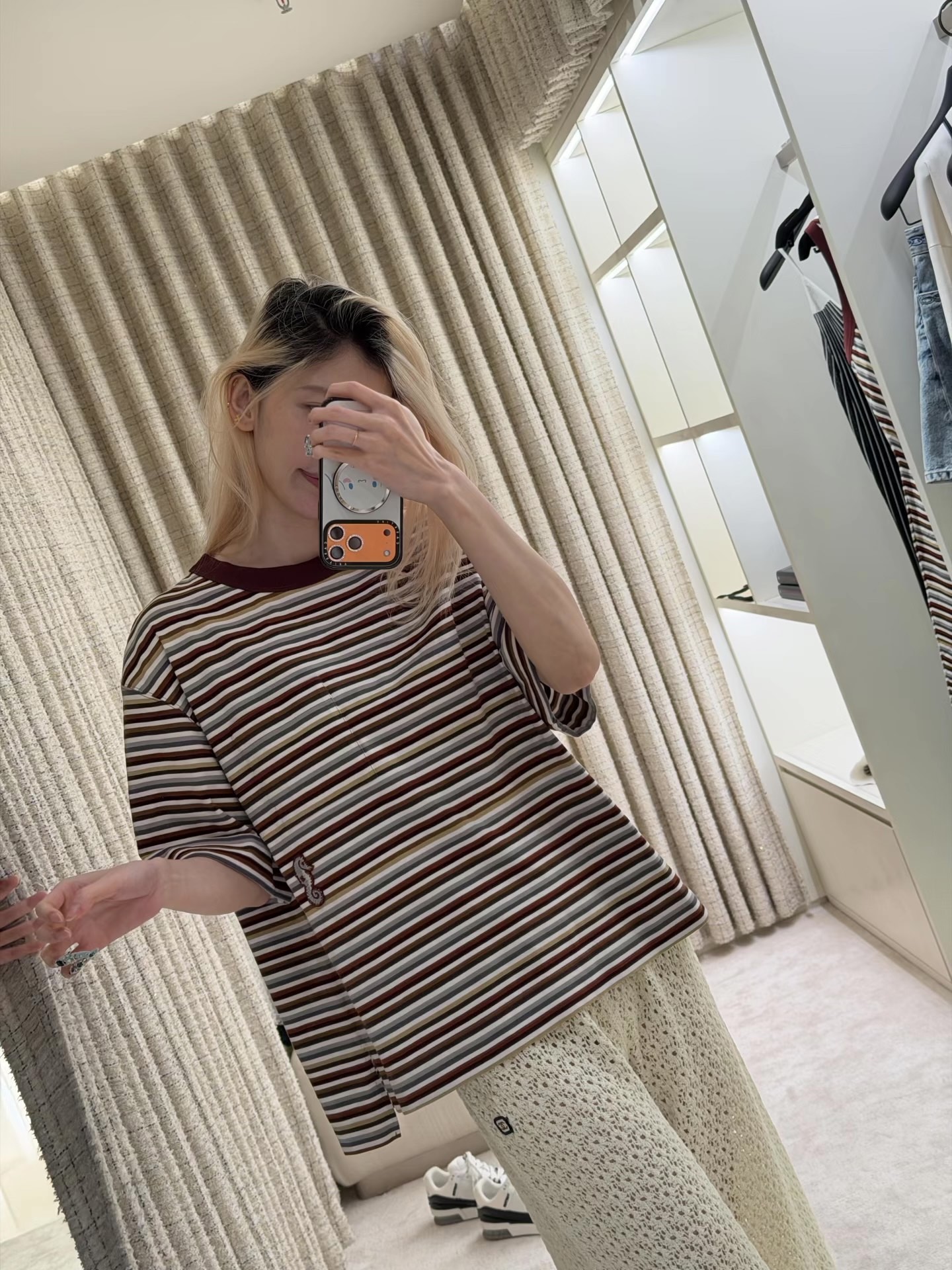 Chan 26ss stripe t-shirt