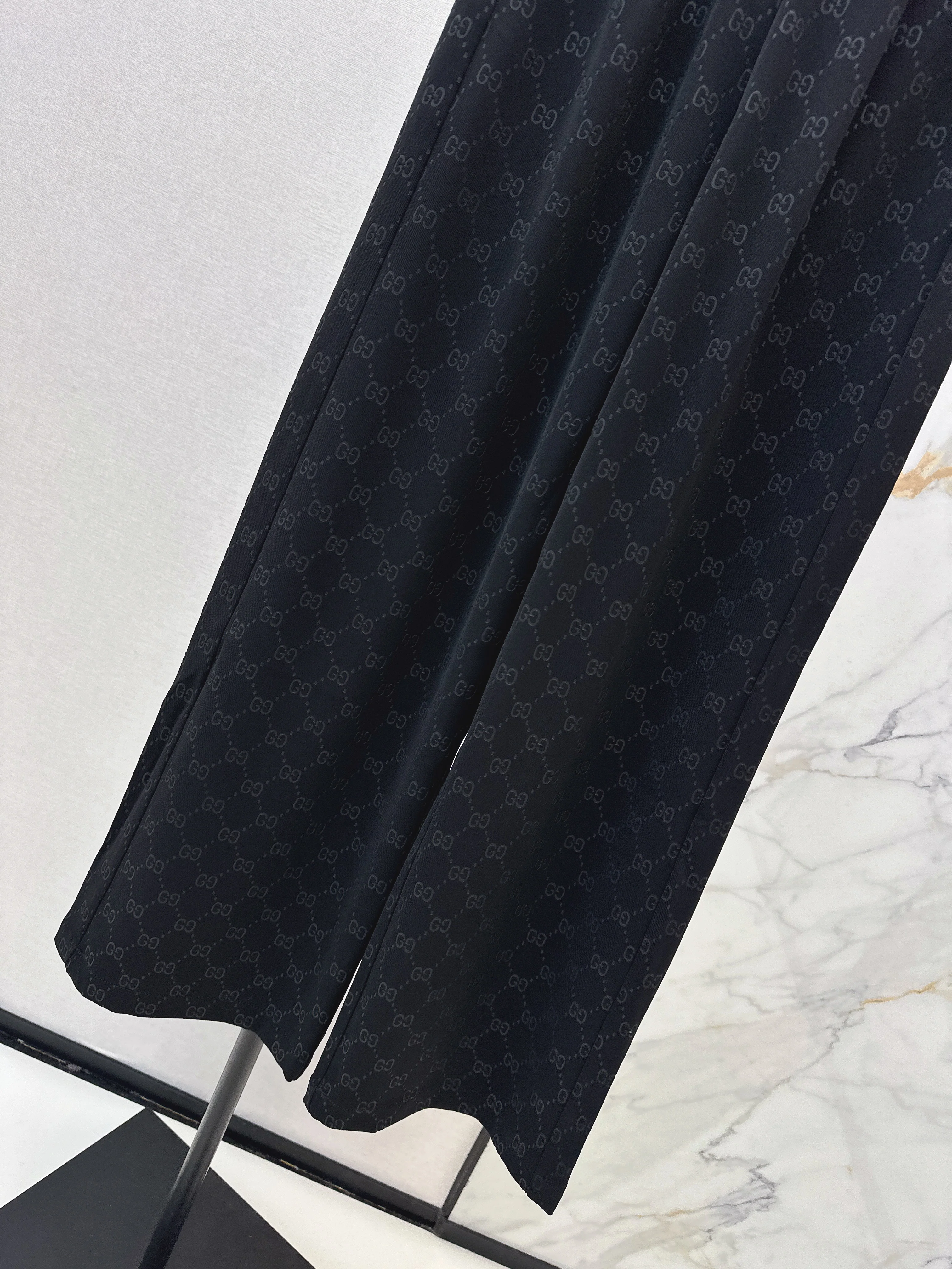 Gucc 26ss print wide-leg pants