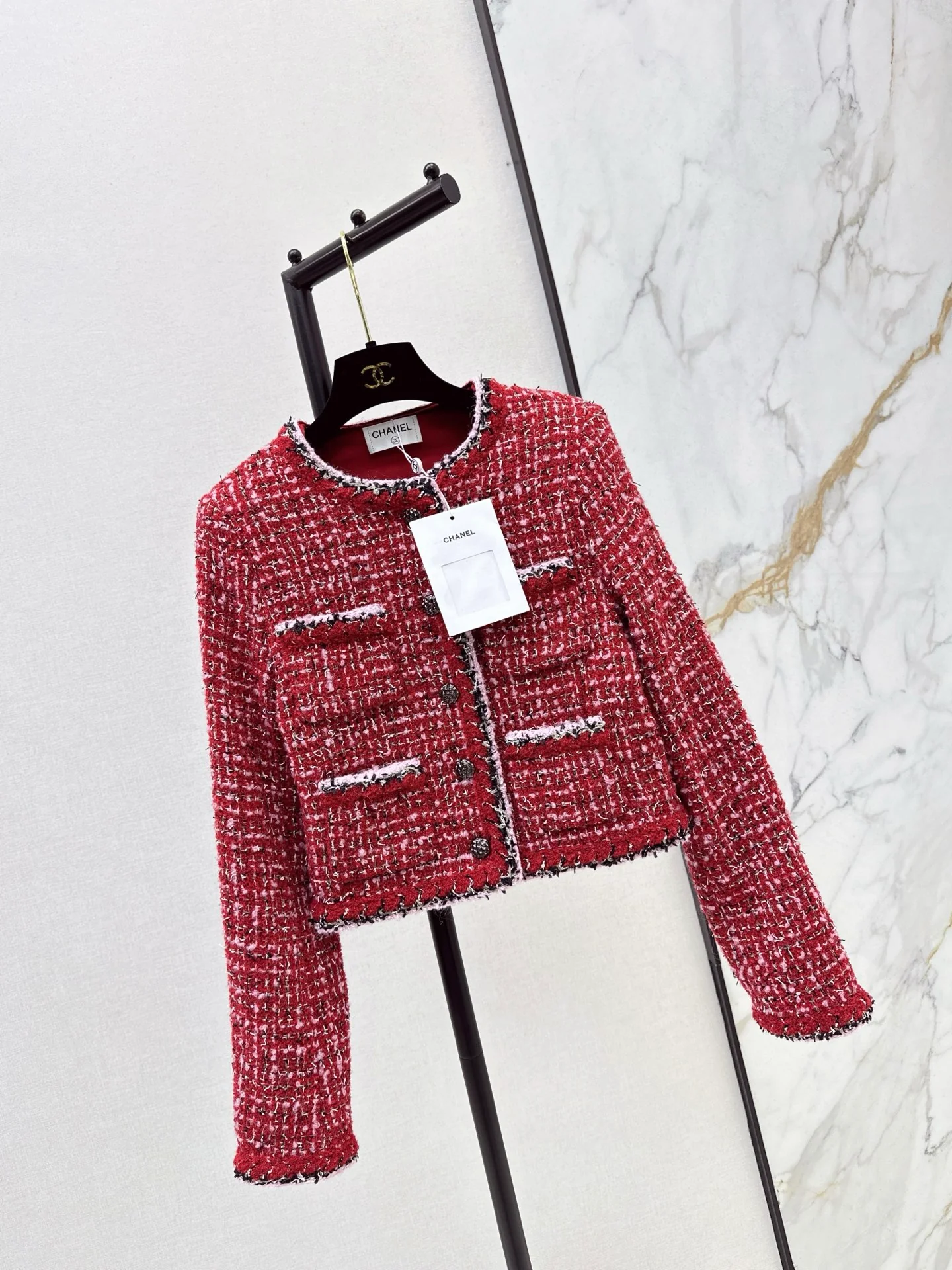 Chan 25fw tweed woven jacket