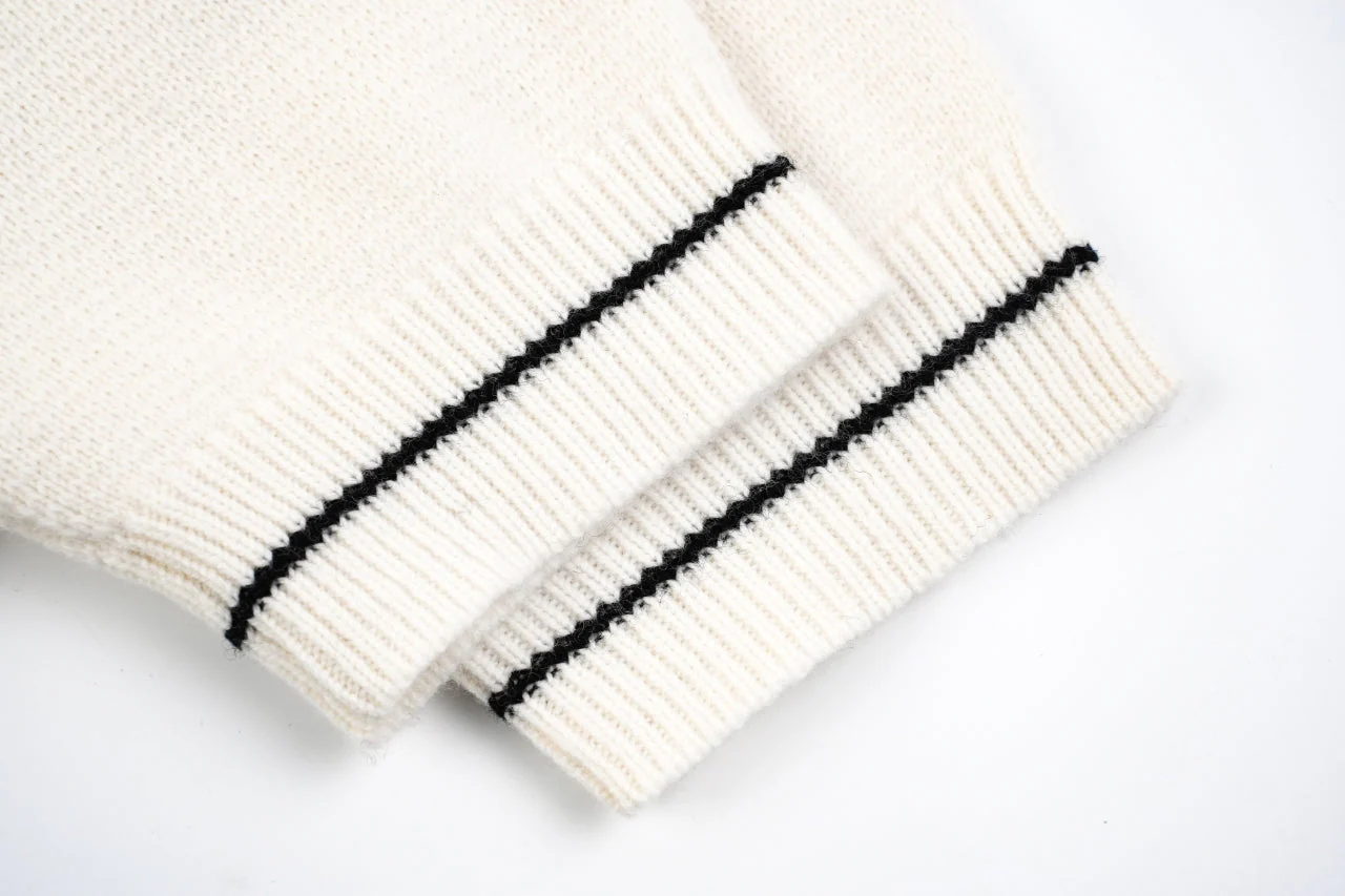 D 25ss wool embroidered knitted t-shirt