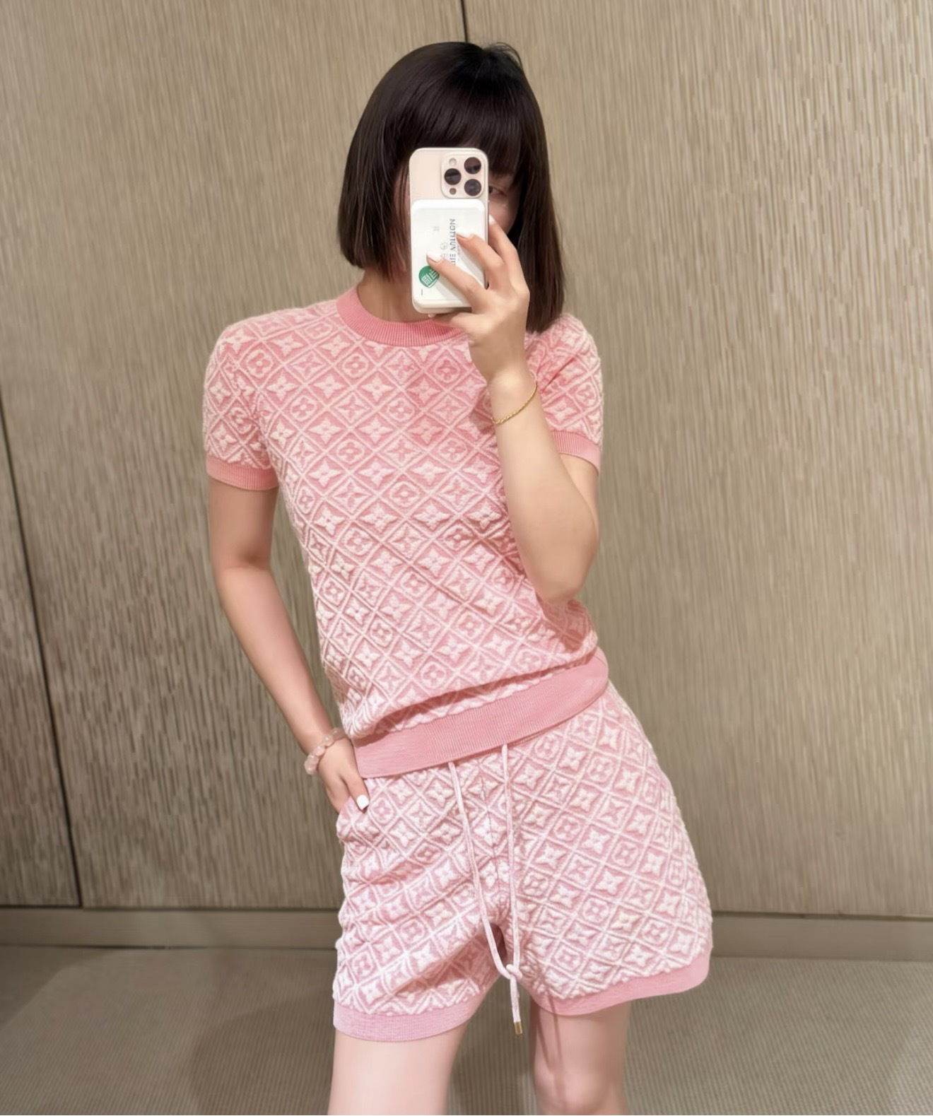 Loui 26ss jacquard knit sweater