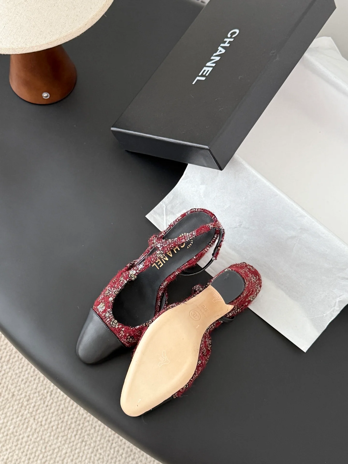 Chan 25fw slingback heels