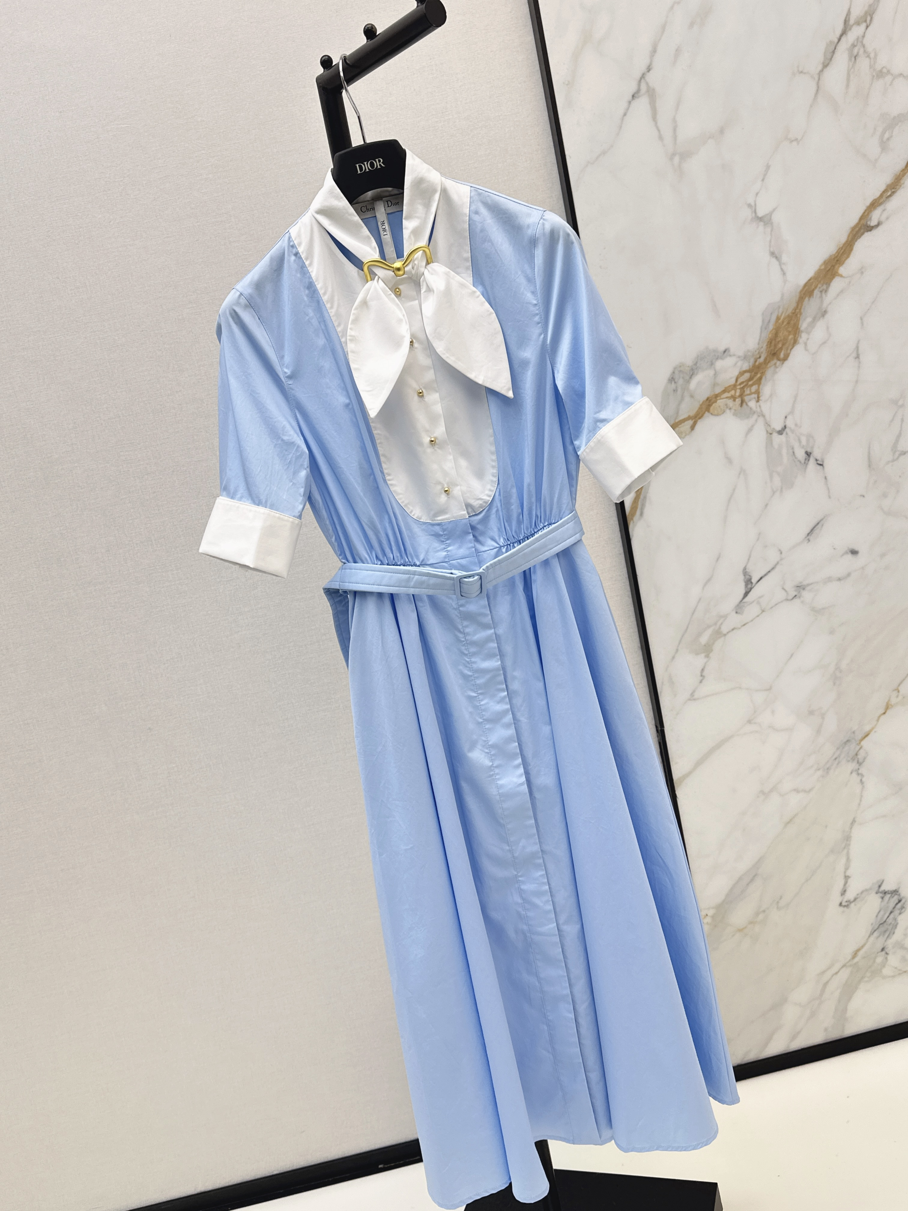 CD 26ss bow-tie shirt dress