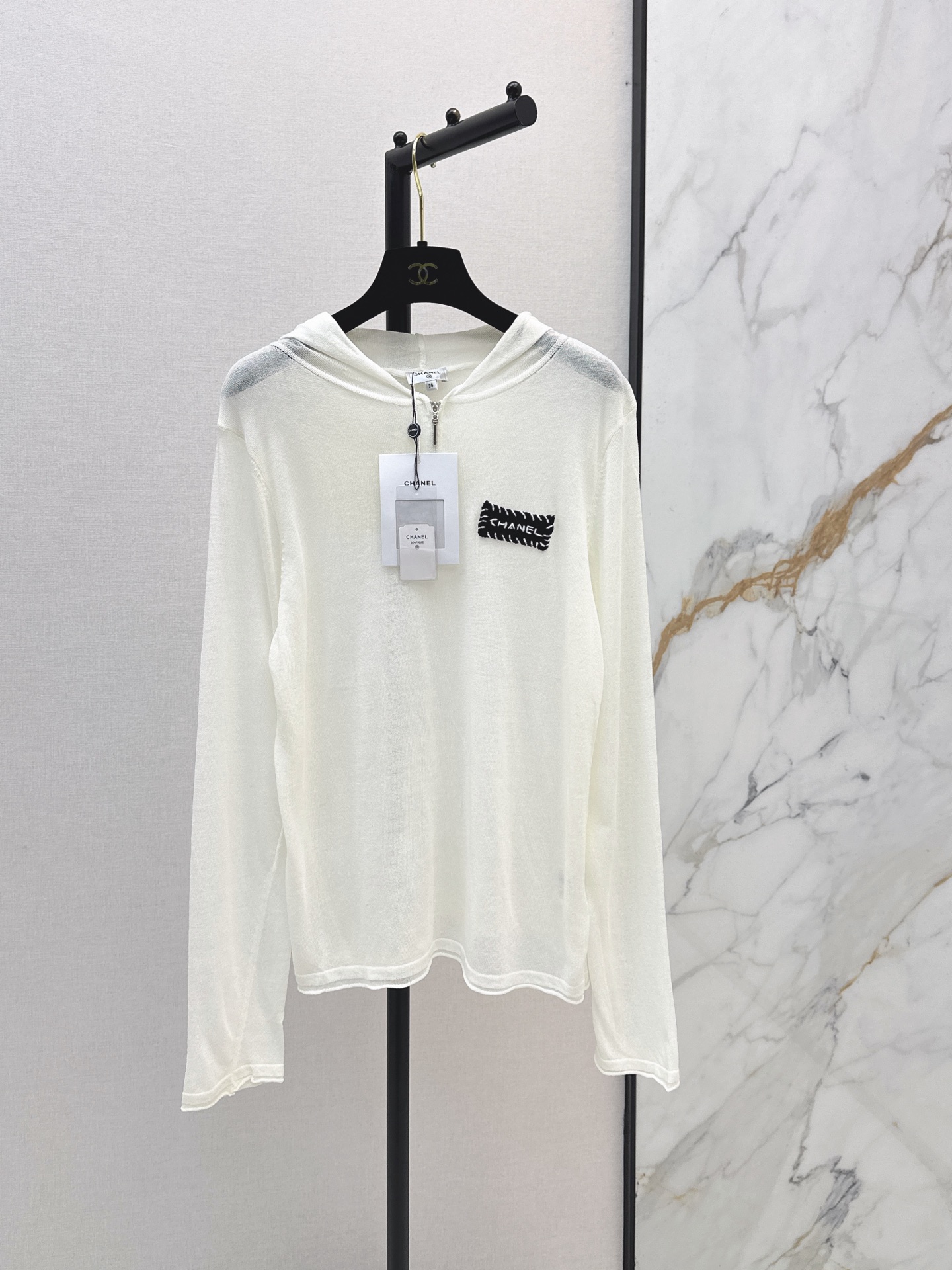 Chan 26ss hooded knitwear