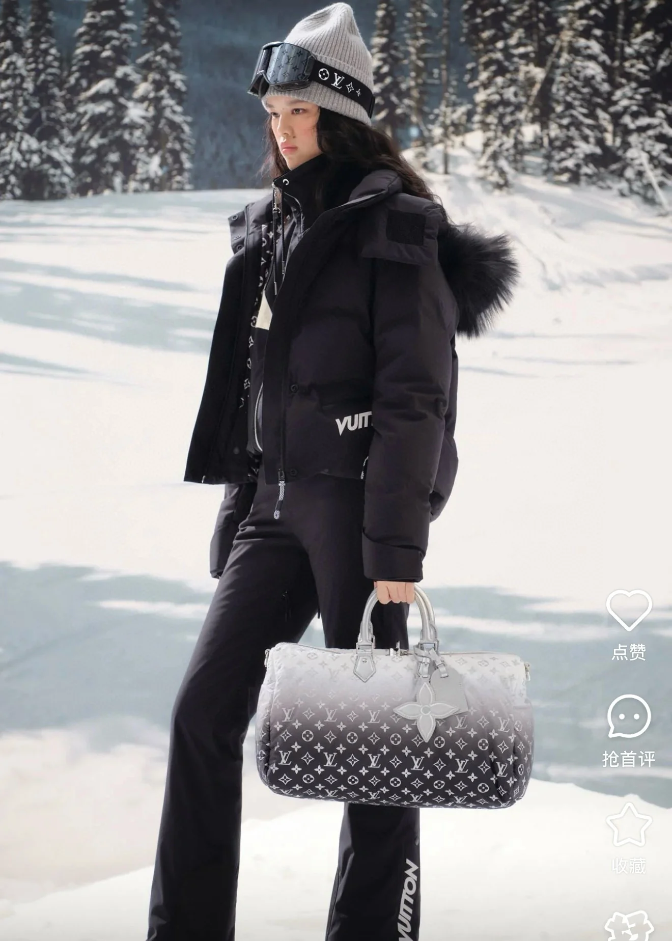 Louis 25fw hooded down jacket