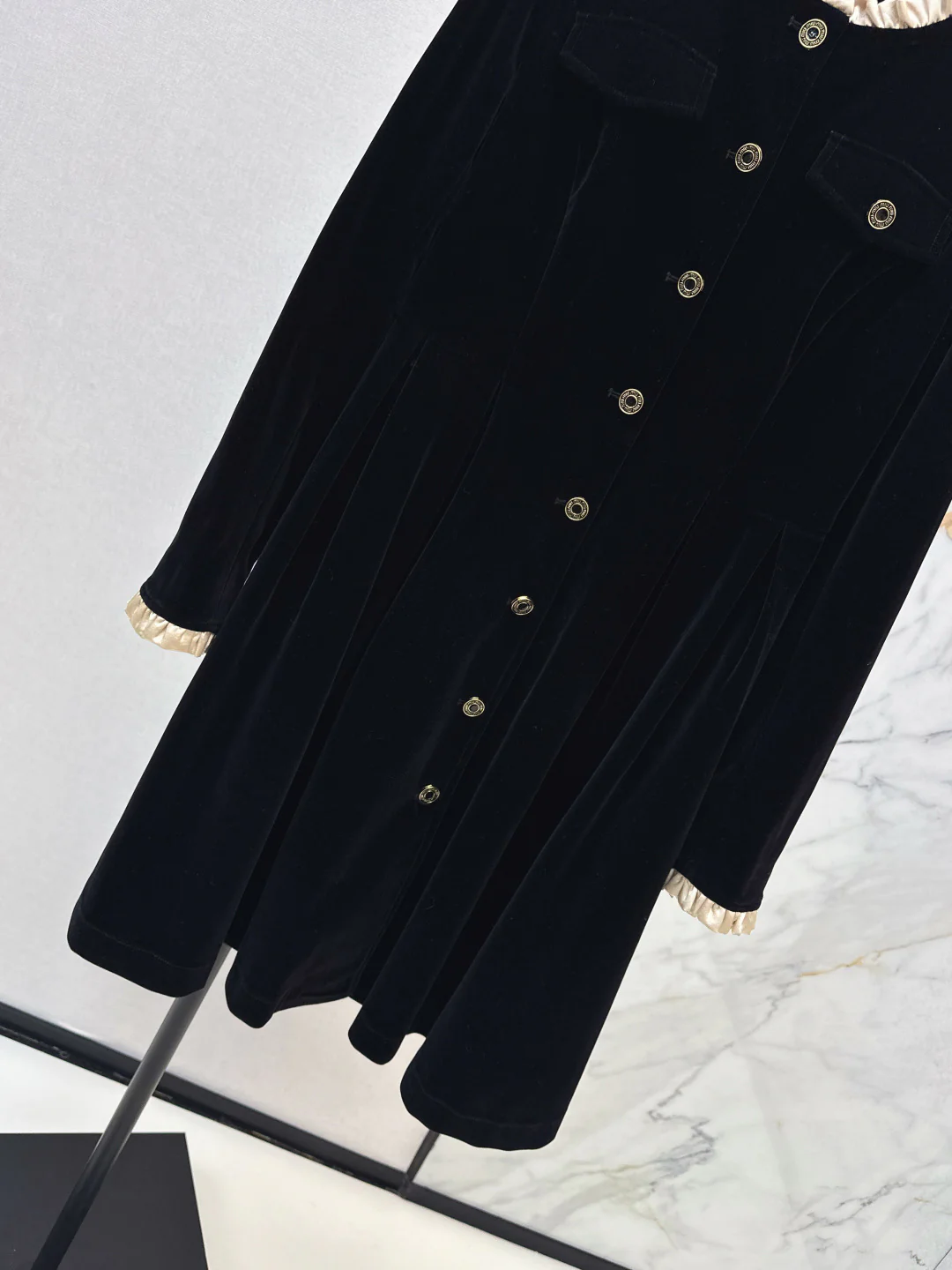 Miu 25fw velvet dress