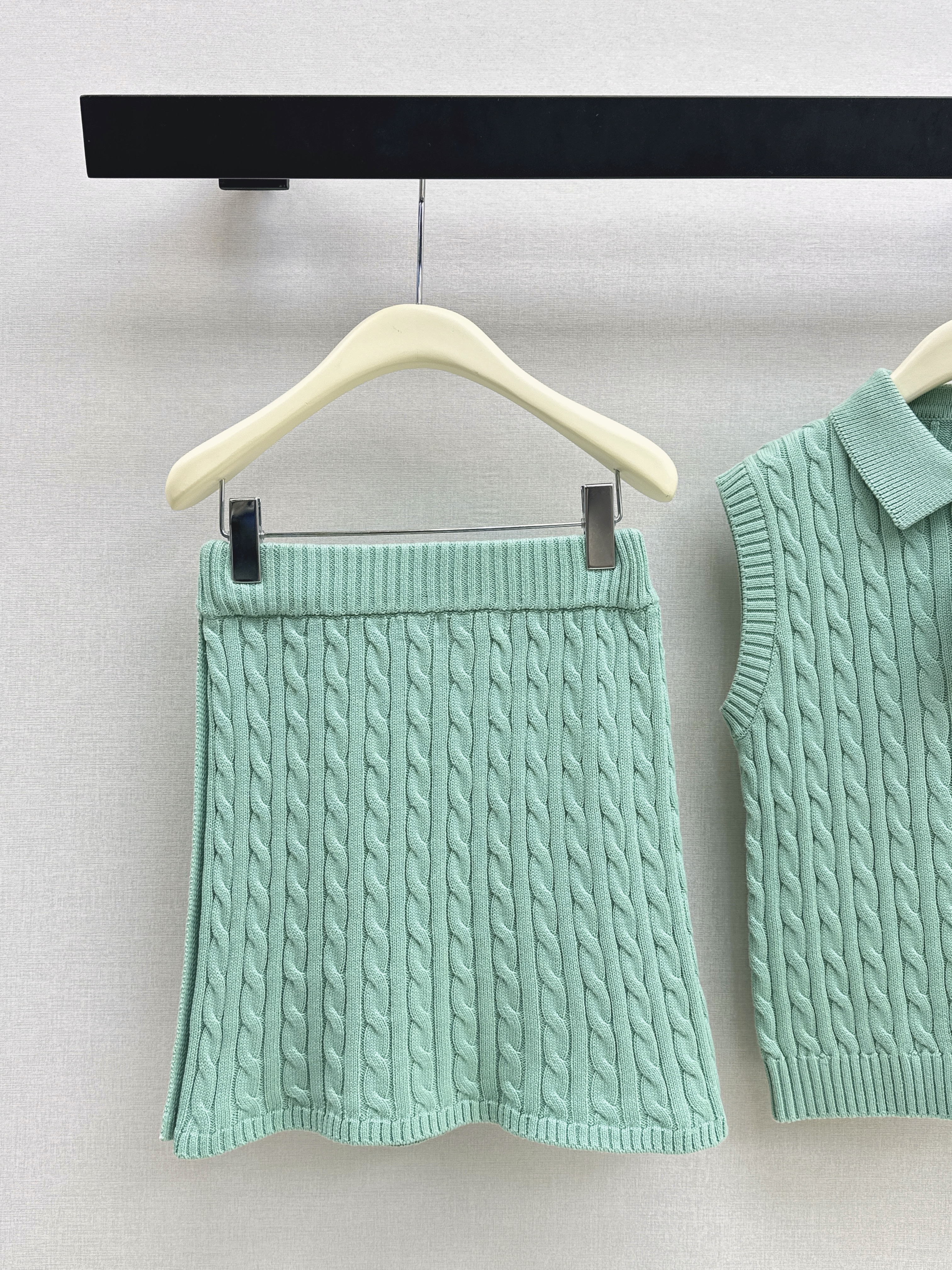 Ralp 26ss polo vest skirt set