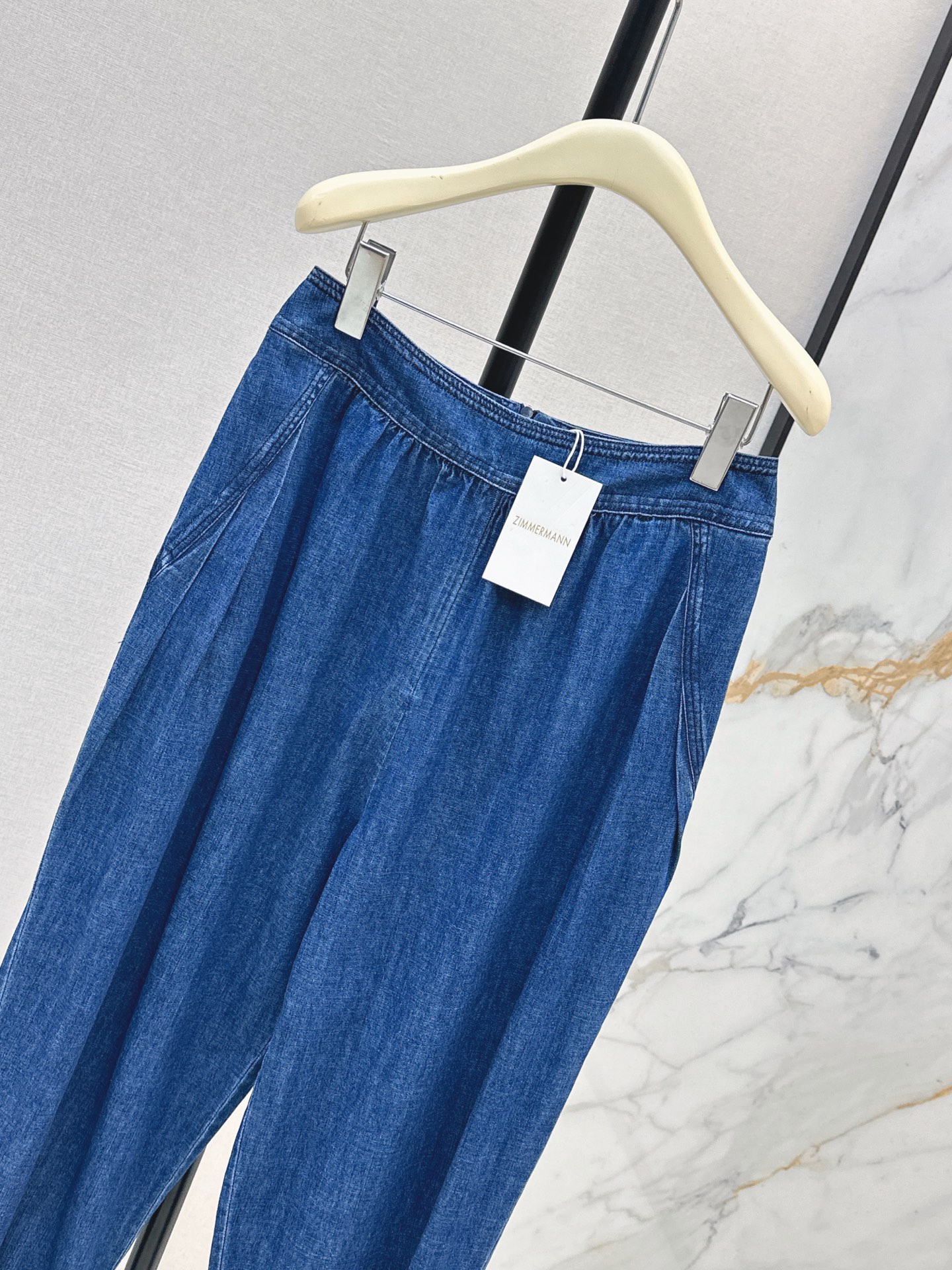 Zimm 26ss denim lantern pants