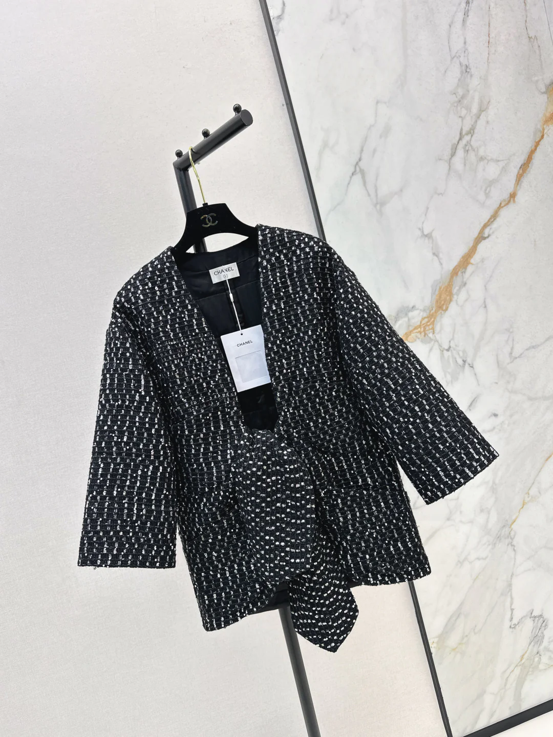 Chan 25fw sequins woven jacket