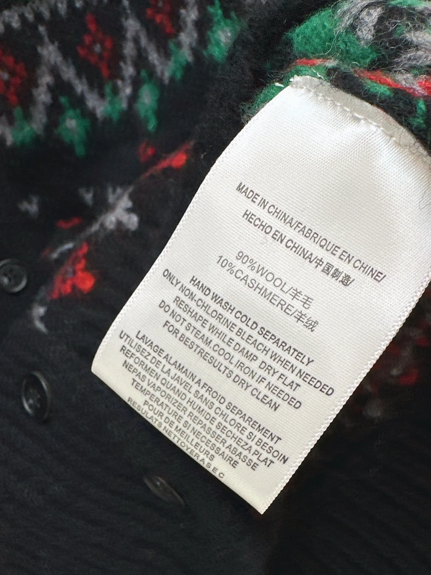 Ralp 26ss fair isle cardigan