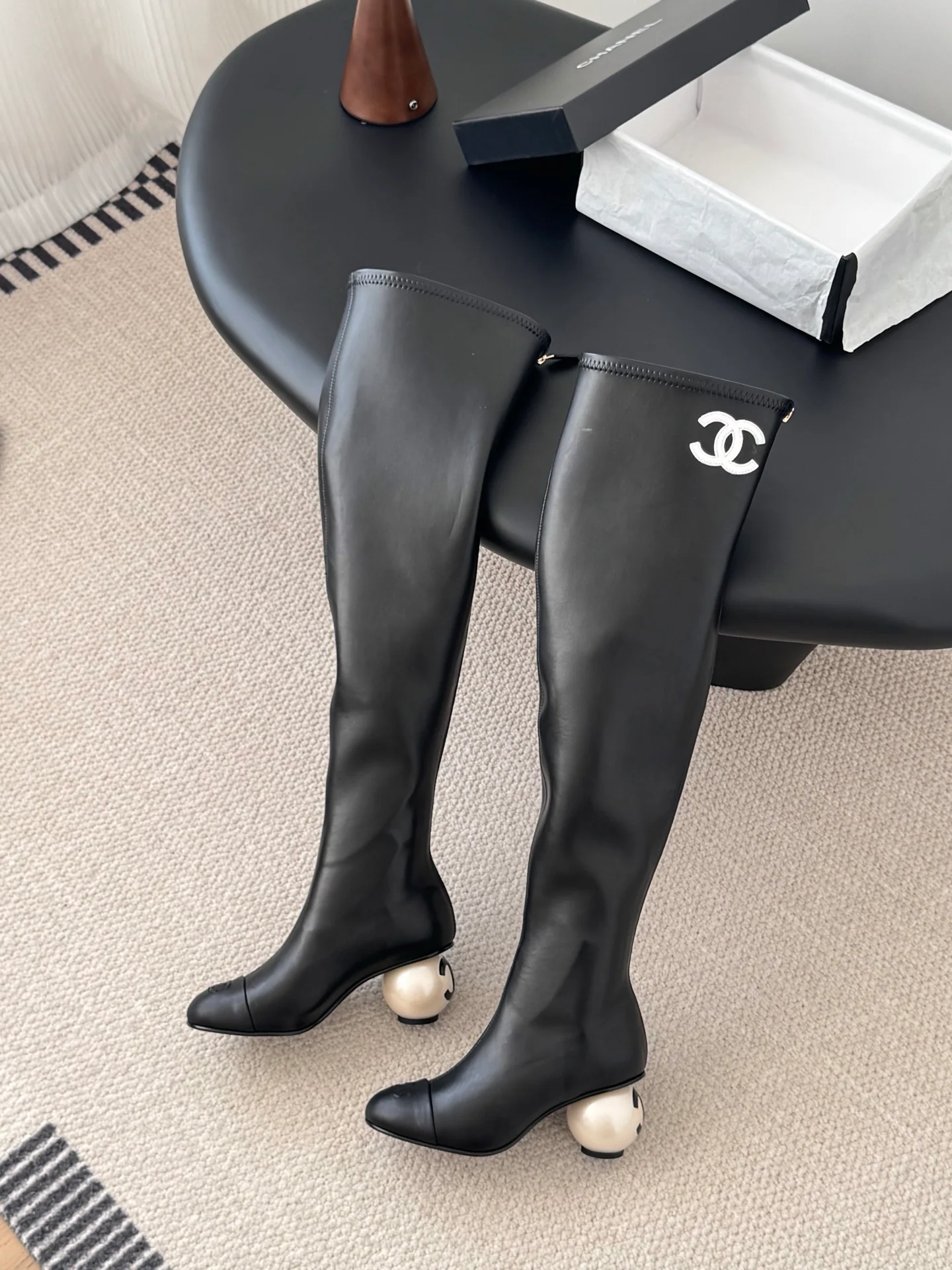 Chan 25fw over the knee boots