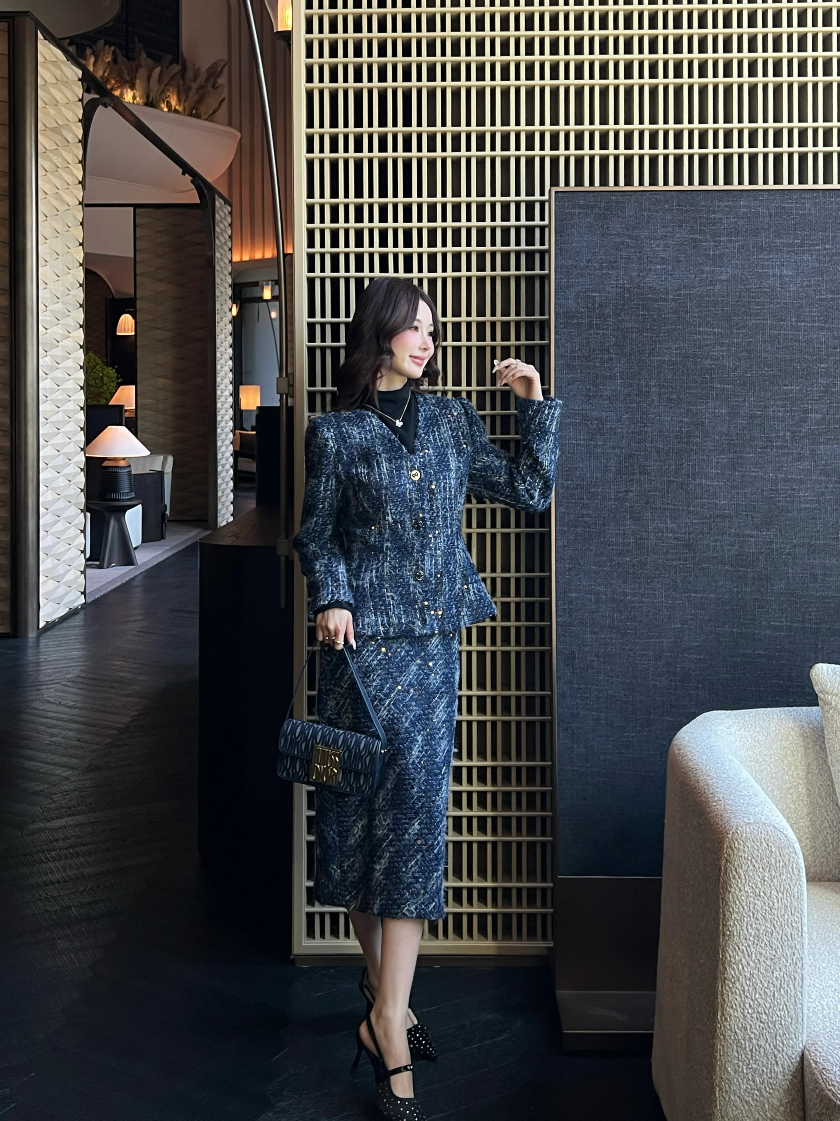Chan 26ss woven skirts