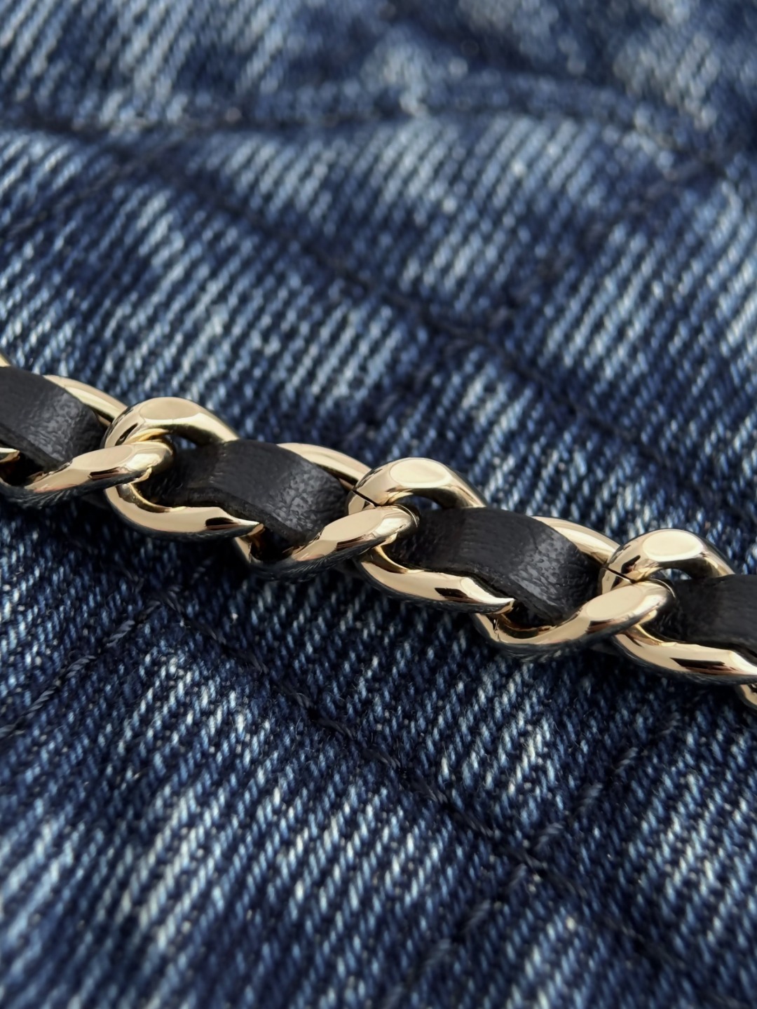 Chan 26P denim mini coco handle