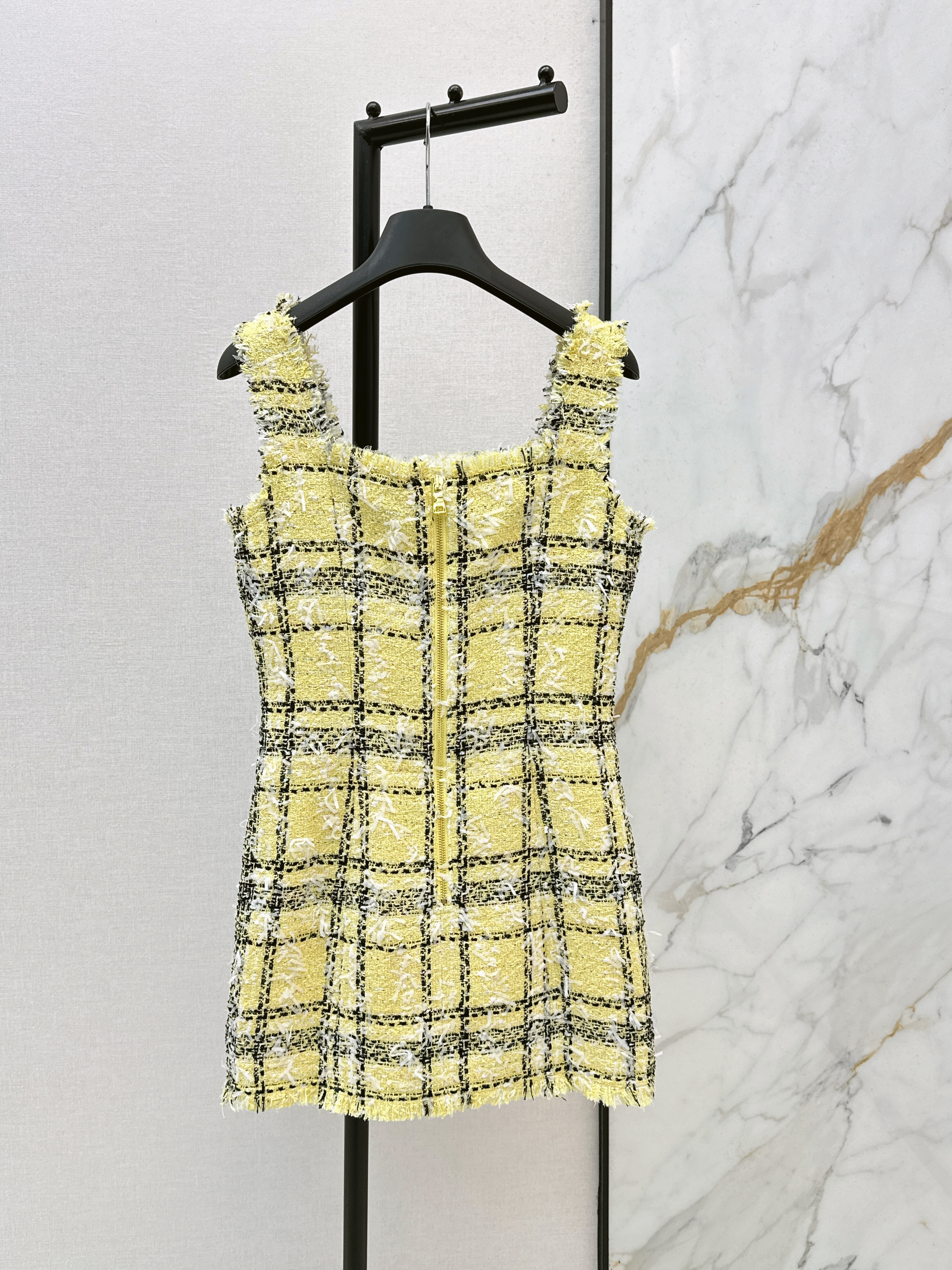 Bal 26ss check slip dress