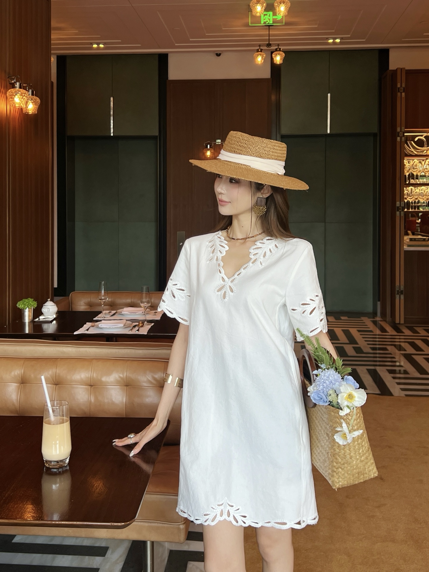 Valen 26ss embroidery dress