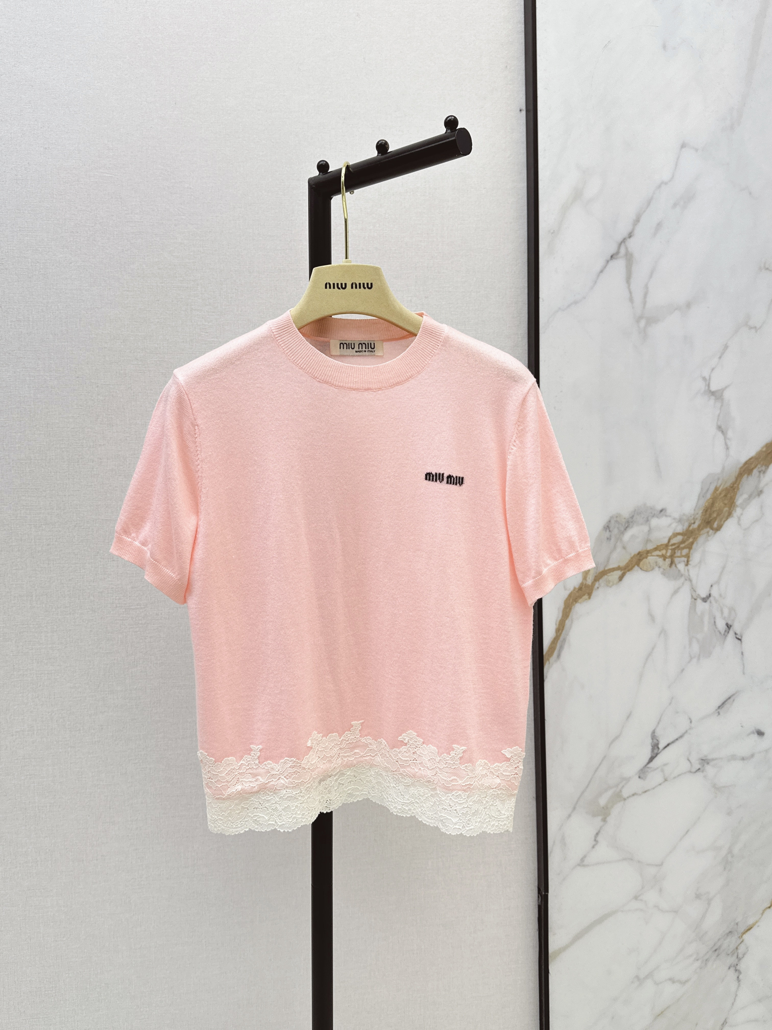Miu 26ss contract lace knitwear