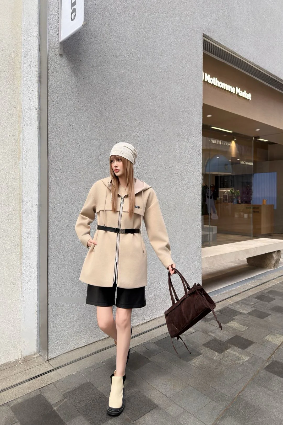 Prad 25fw hooded jacket