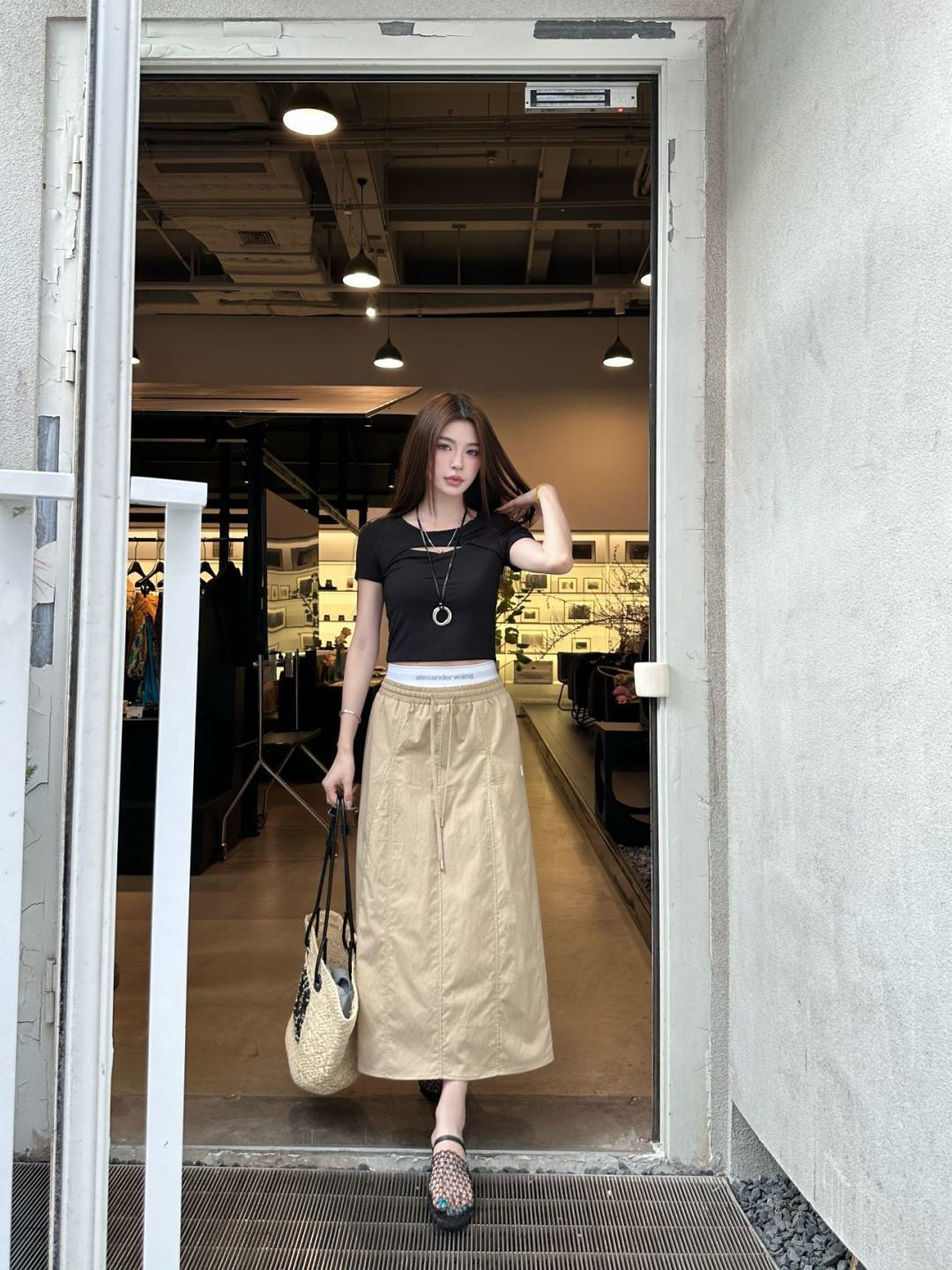 Alex 26ss pleated skirt