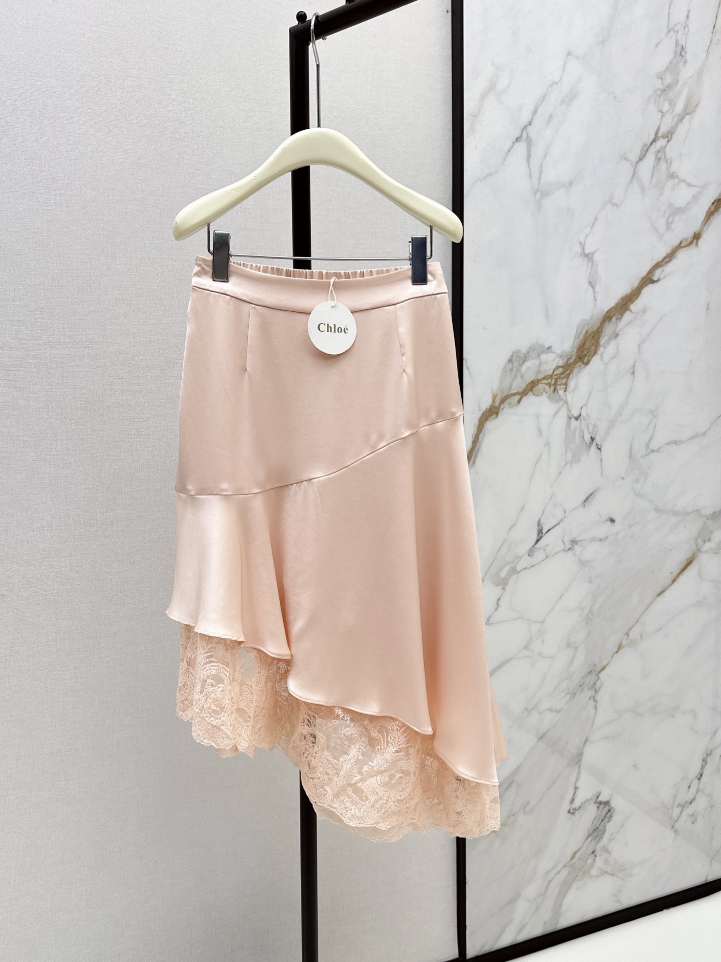 Chol 26ss lace asymmetrical skirt