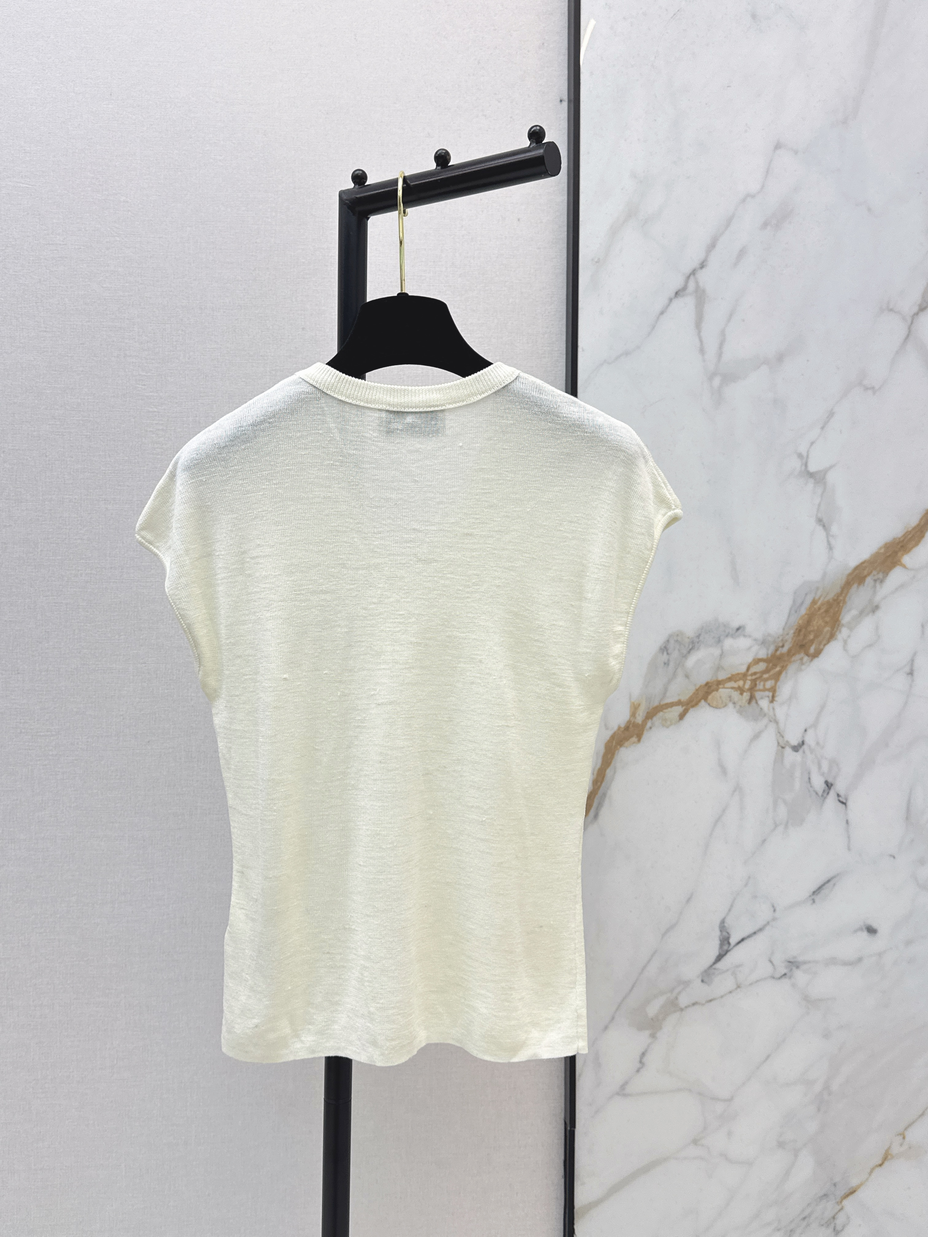 Chan 26ss 3d flower t-shirt