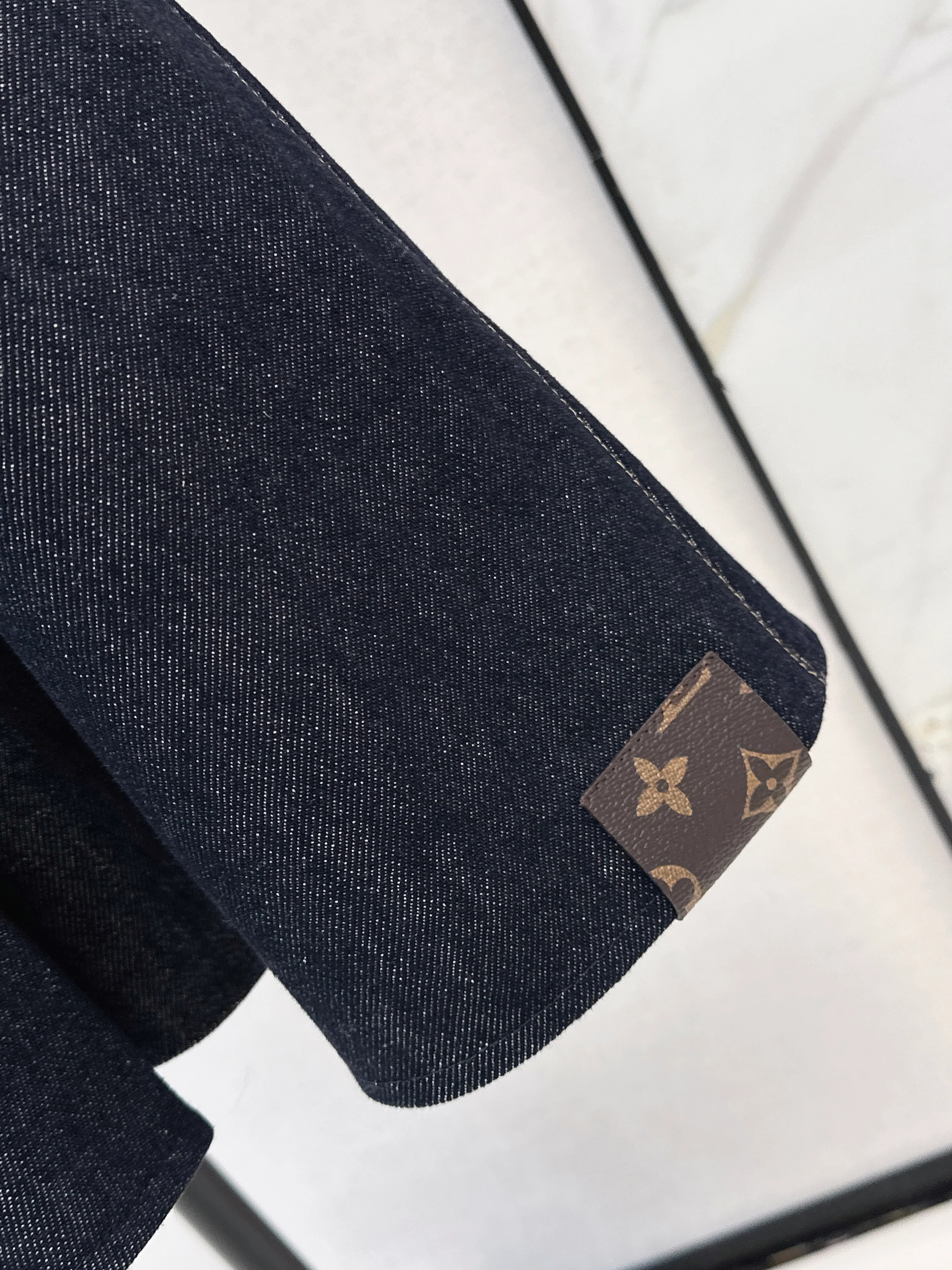 Louis 26ss denim slip dress