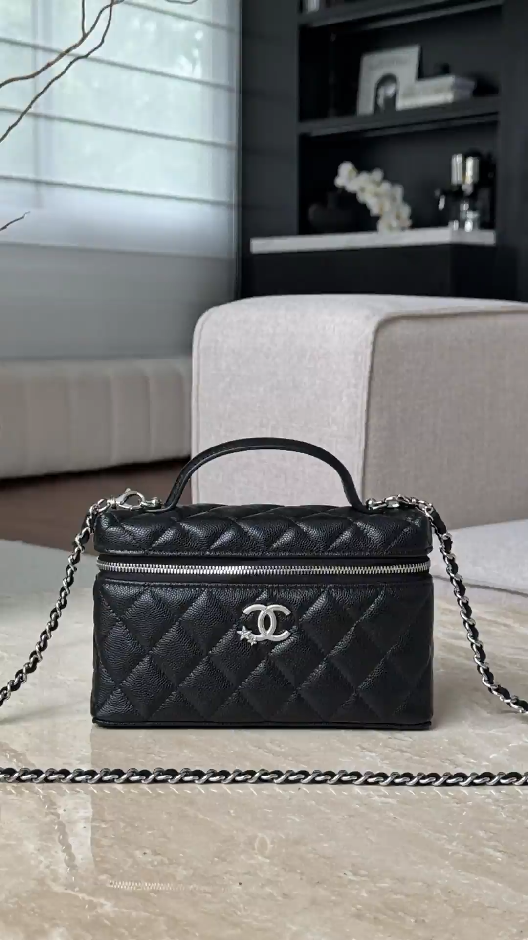 Chan 25B star rhinestone lp box bag