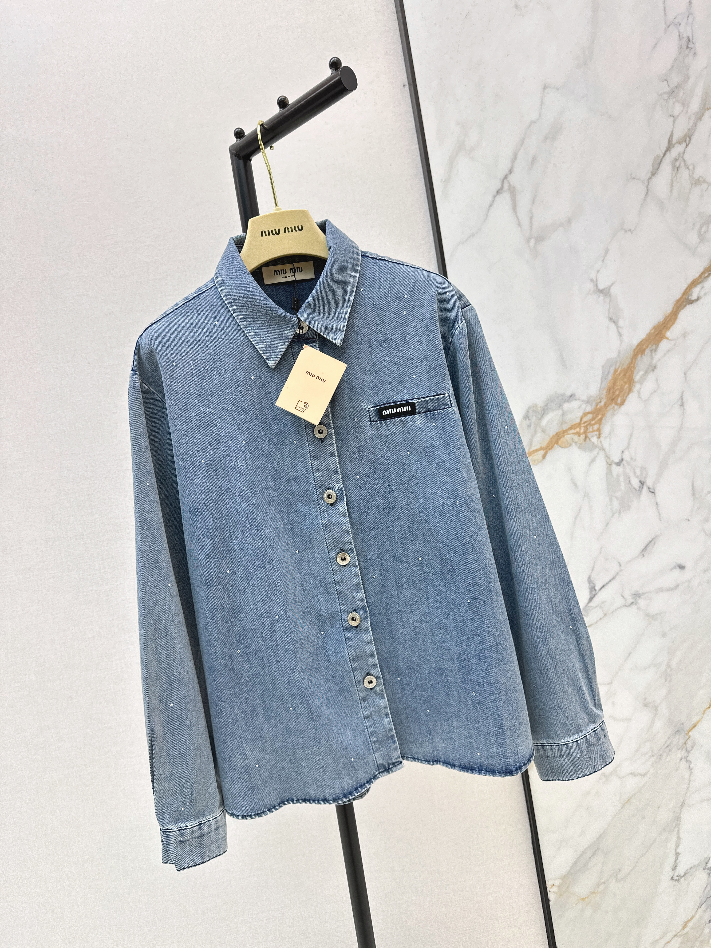 Miu 26ss denim shirt