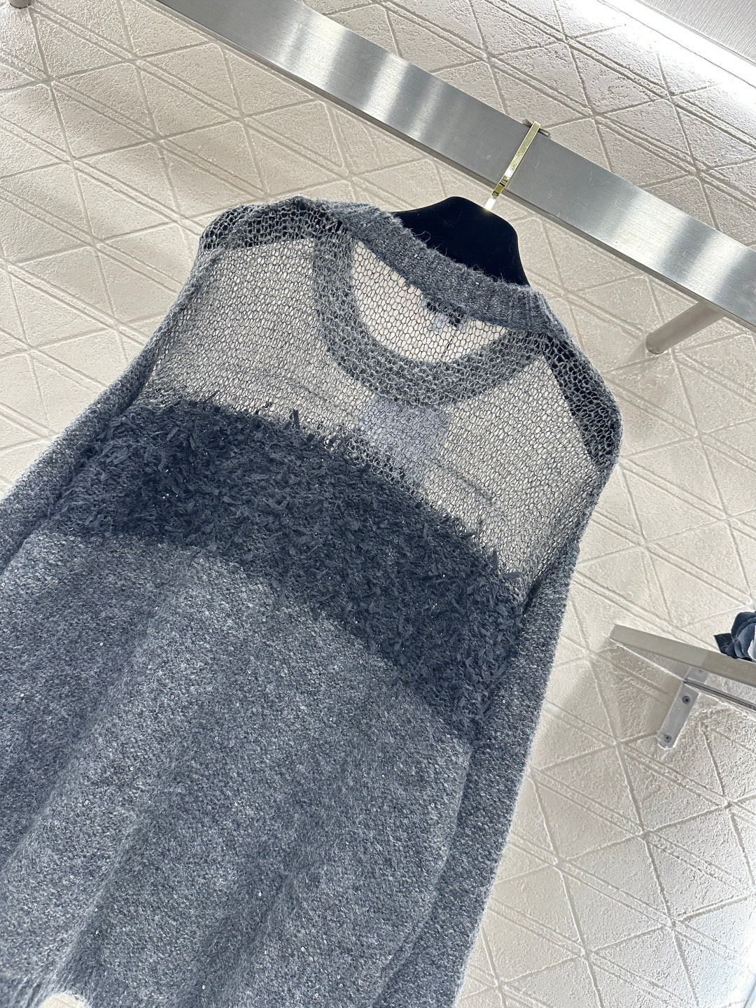 Chan 26ss hollow contract sweater