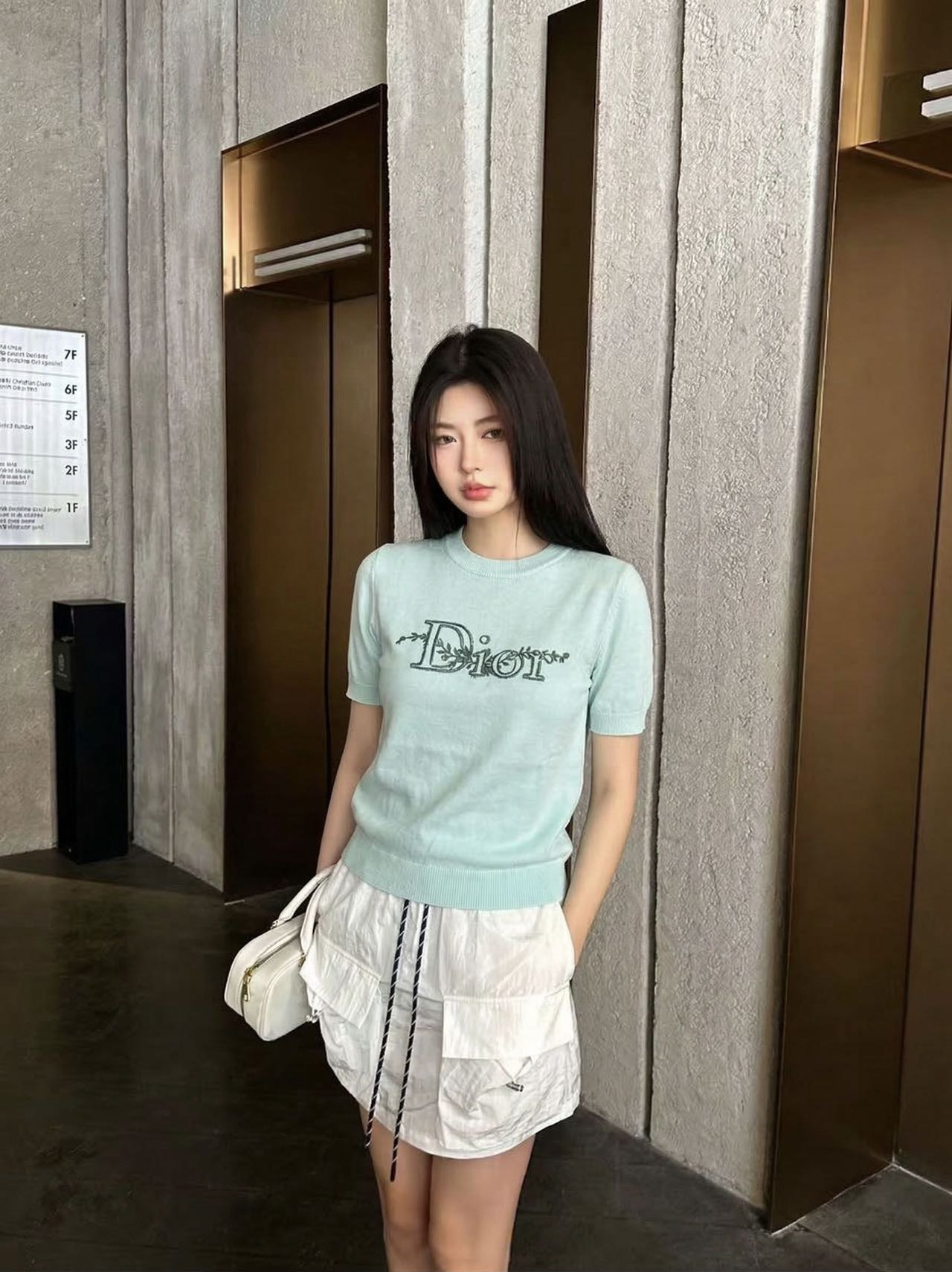 CD 26ss embroidery t-shirt