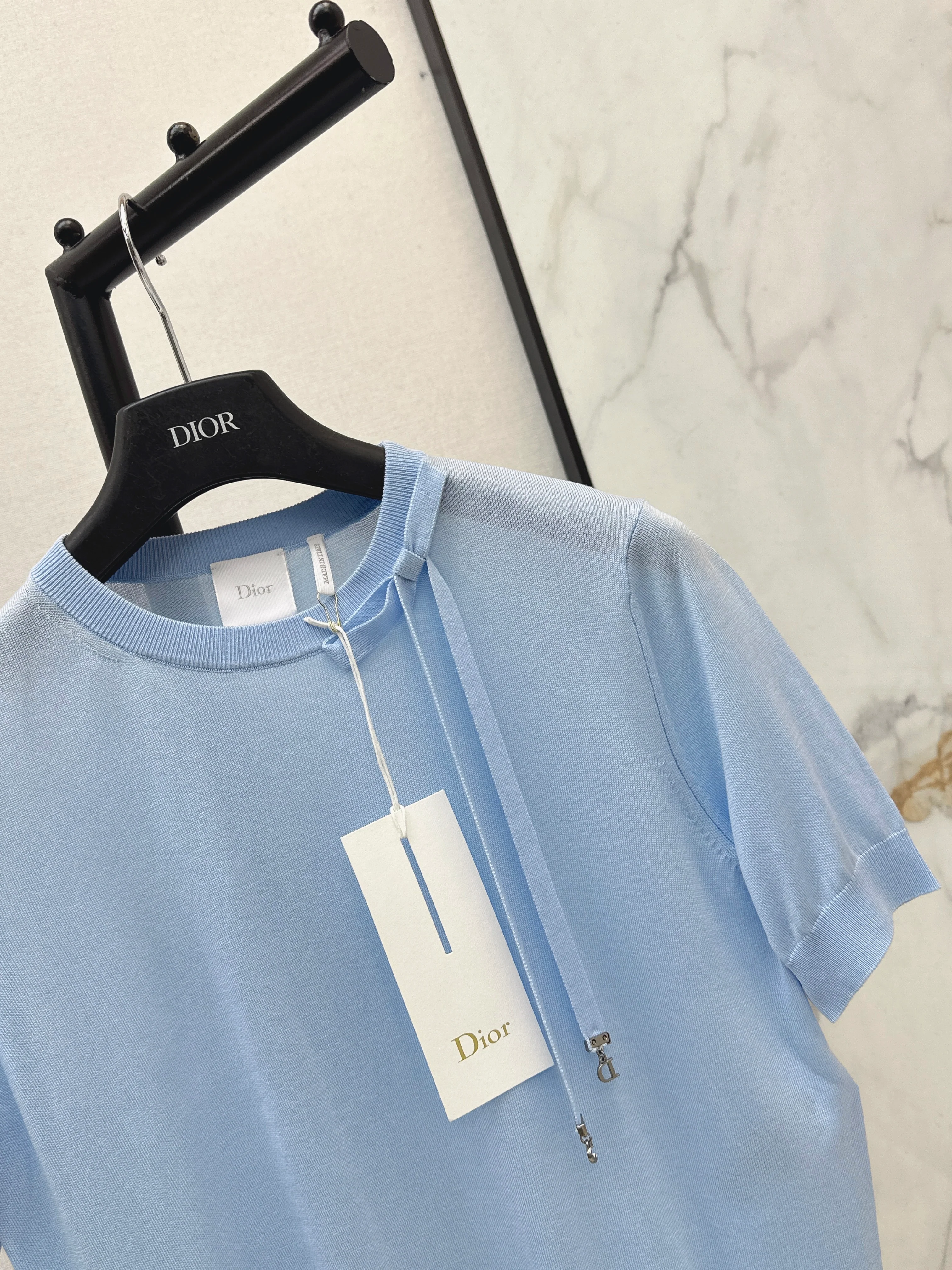 CD 26ss knitted short sleeve sweater