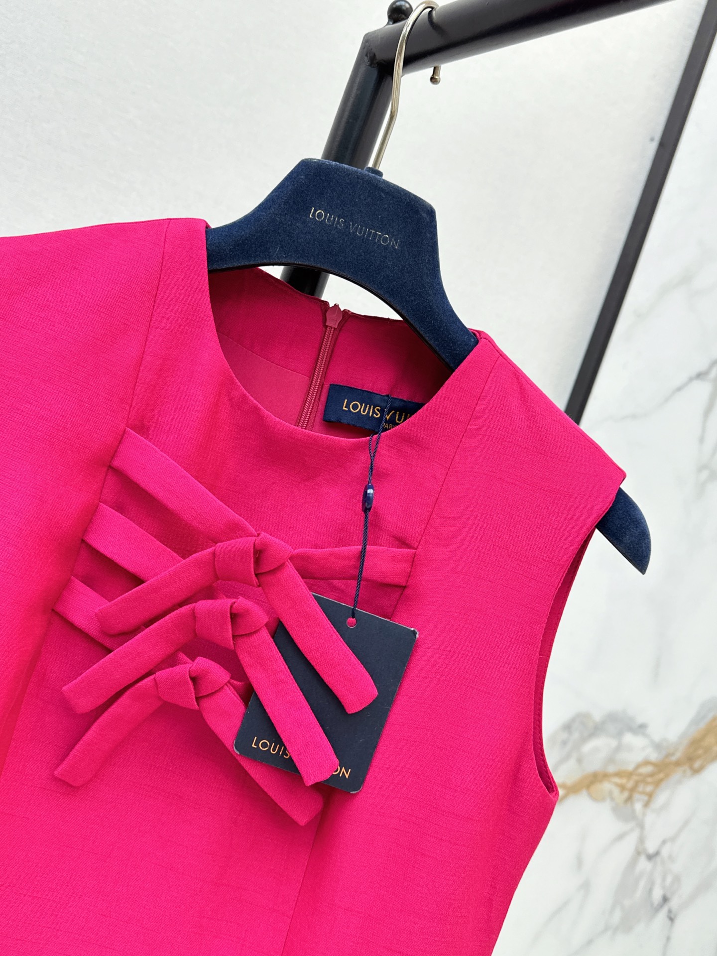Loui 26ss sleeveless bow dress