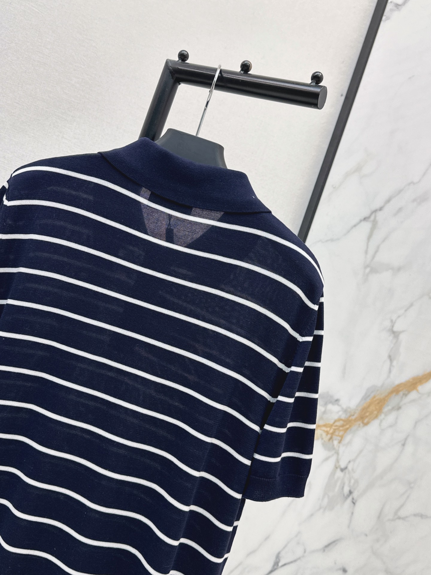 Pra 26ss stripe polo shirt