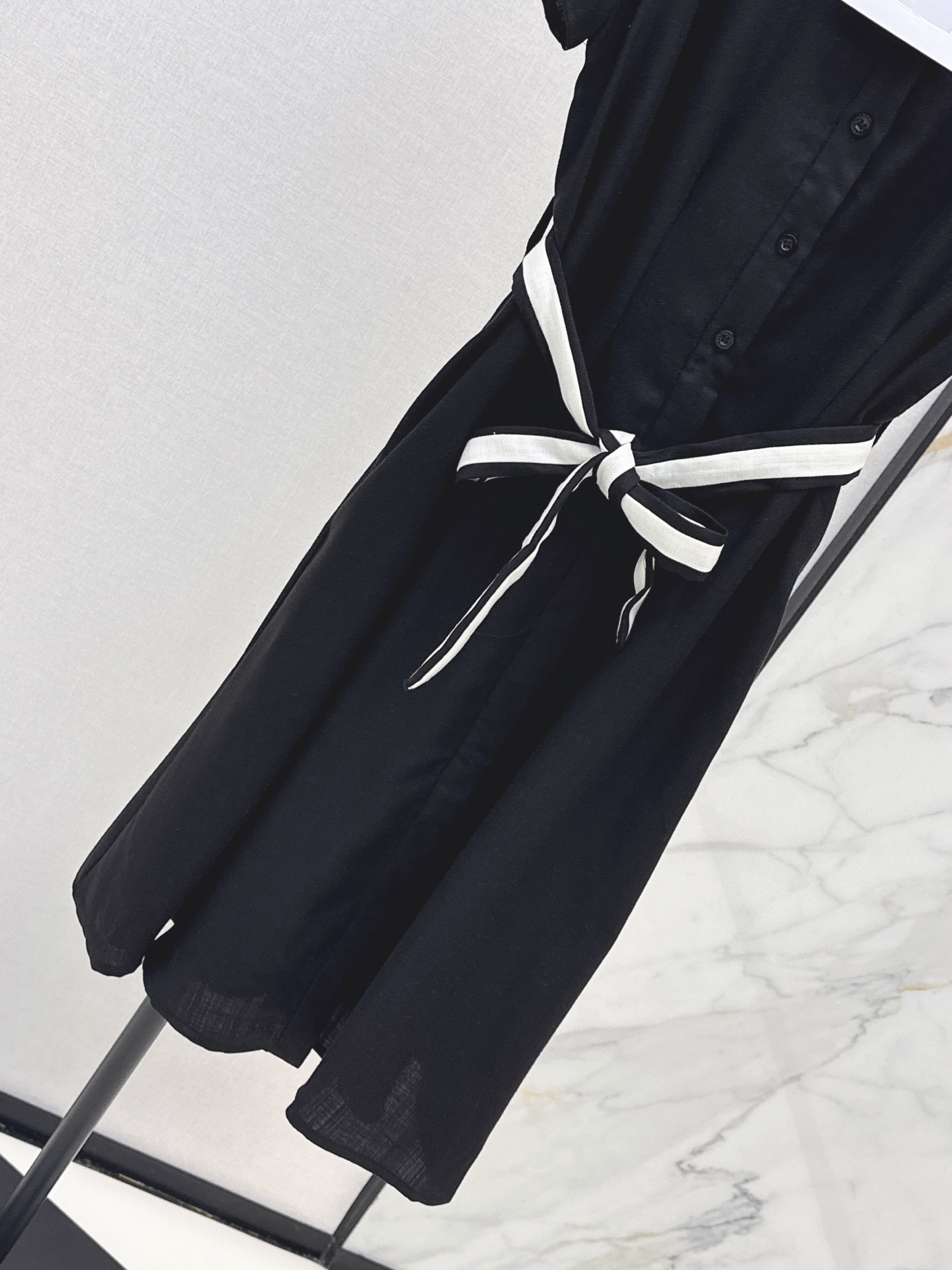 Chan 26ss belted shirt dress