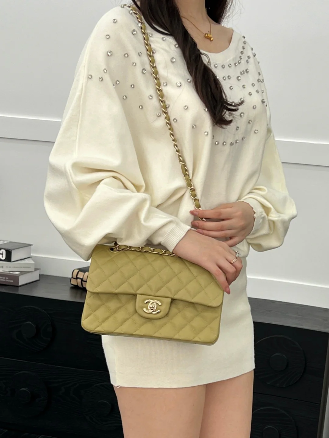 Chan cf23 chain shoulder bag