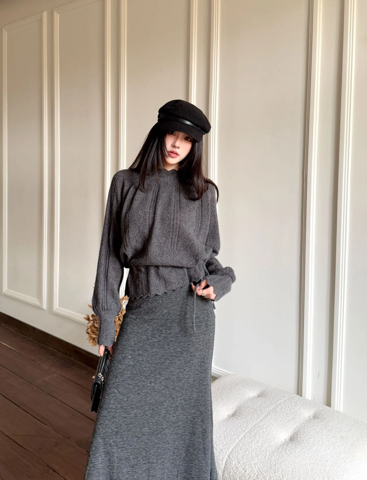 Chan 256ss drawstring sweater