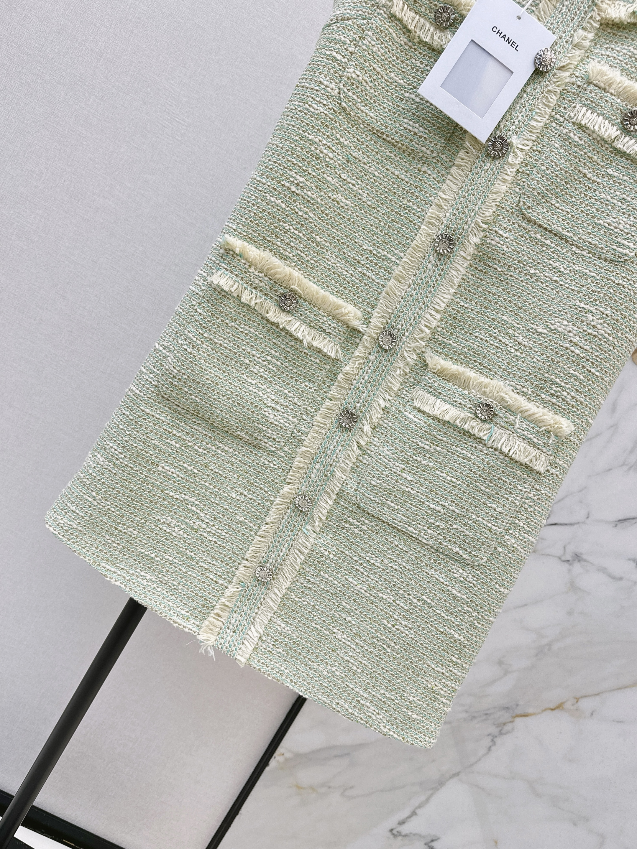 Chan 26ss woven sleeveless dress
