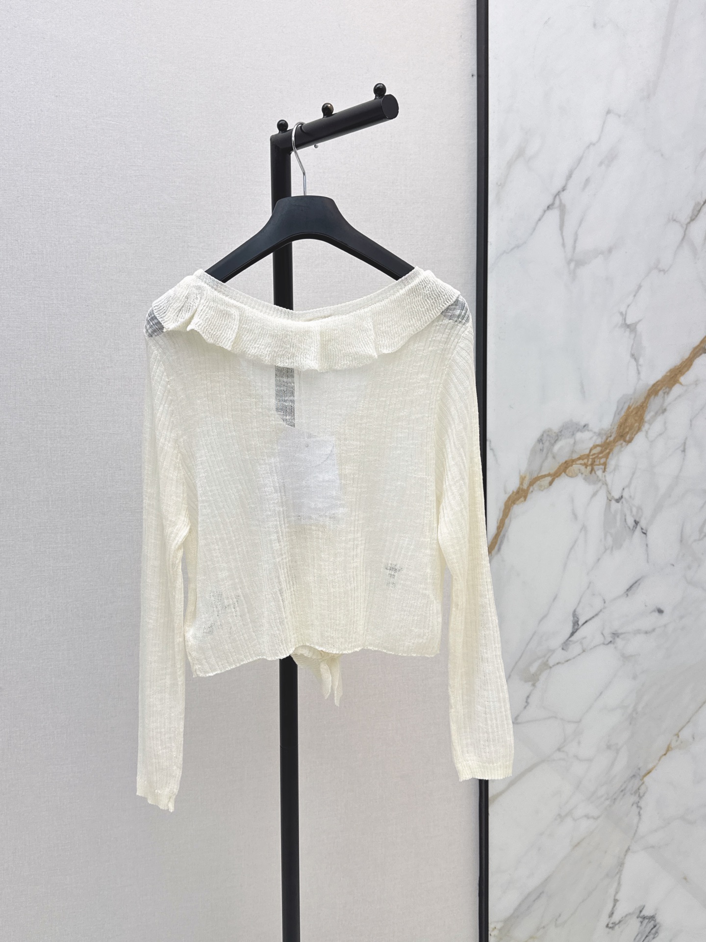 CD 26ss ruffle v-neck cardigan