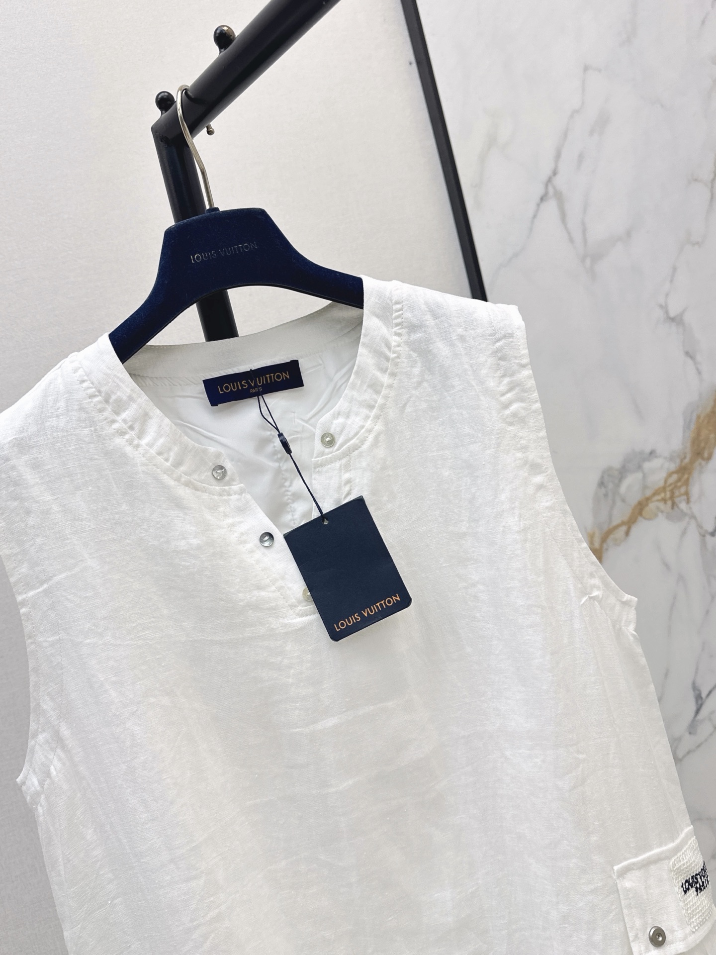 Loui 26ss linen sleeveless dress