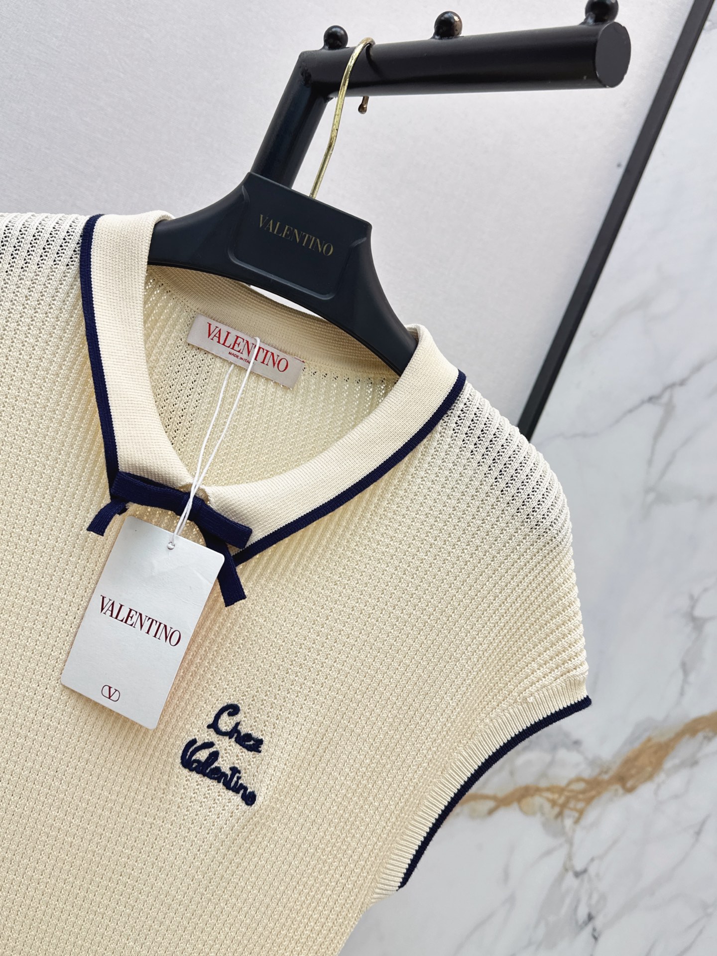Valen 26ss bow knit dress