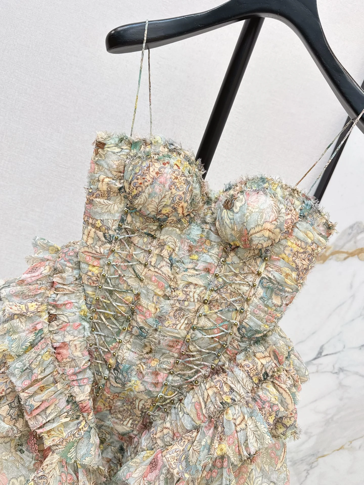 Zimm 26ss  print tube top dress