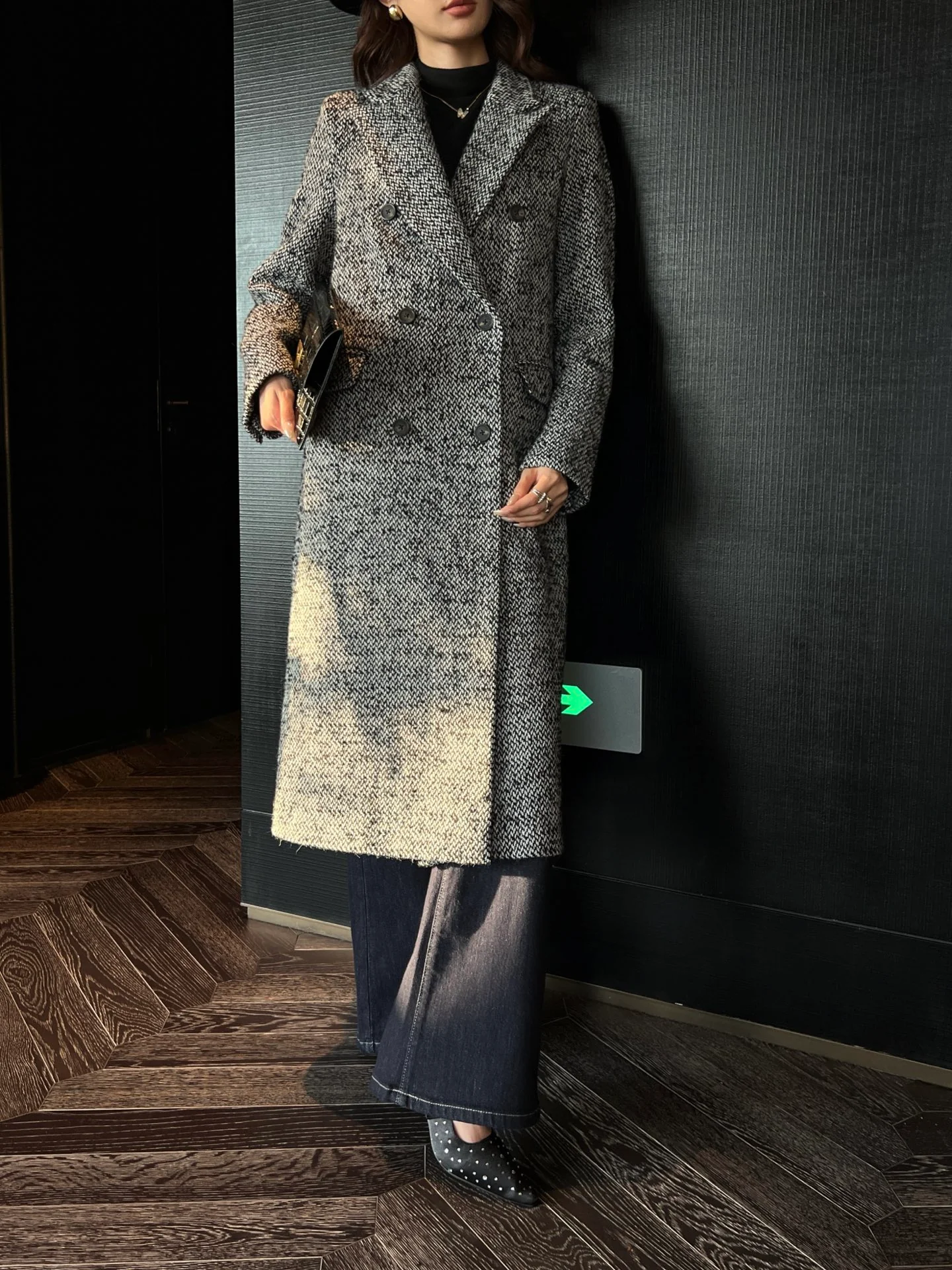 Brun 25fw tweed overcoats