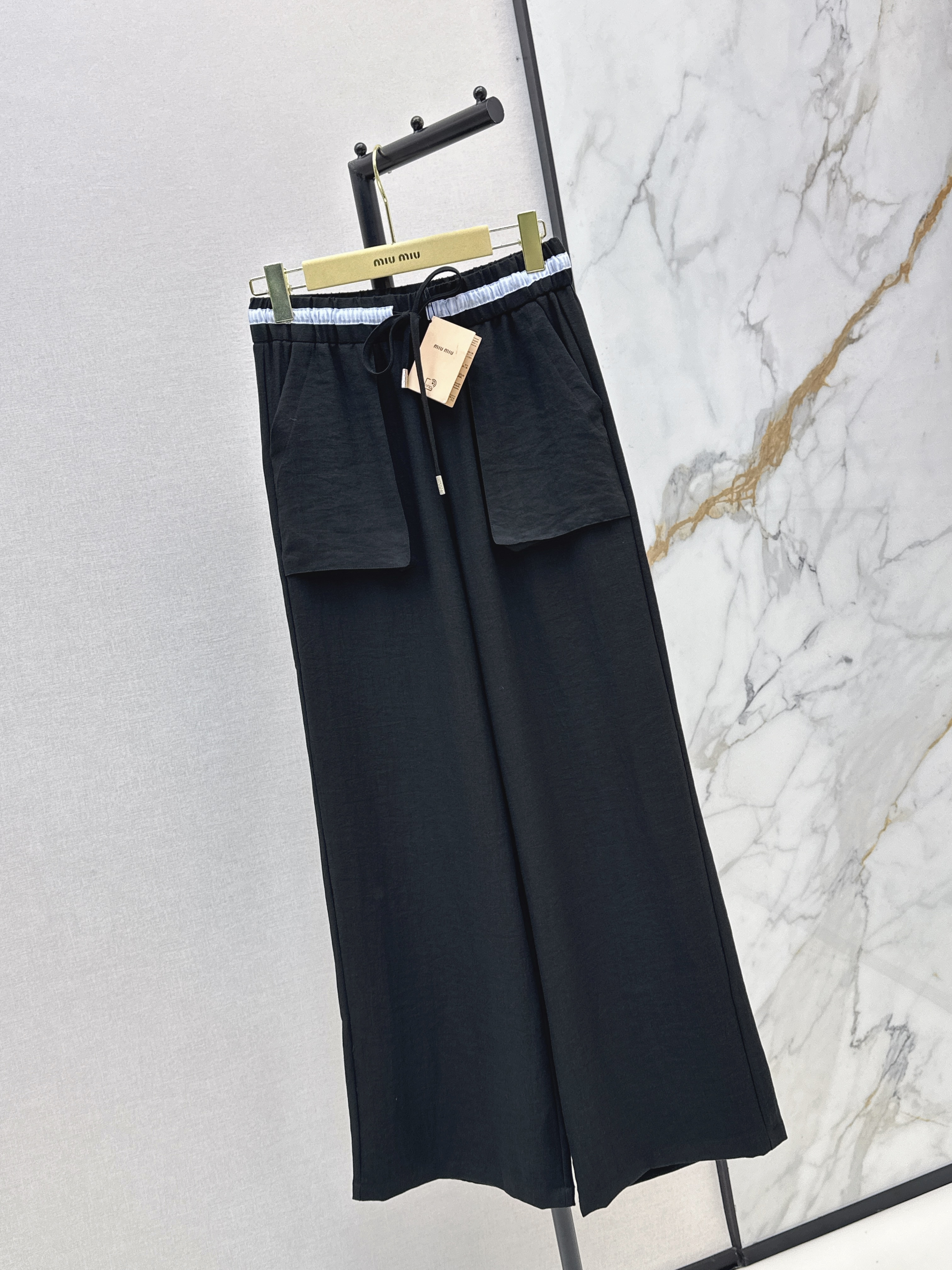 Miu 26ss straight-leg pants