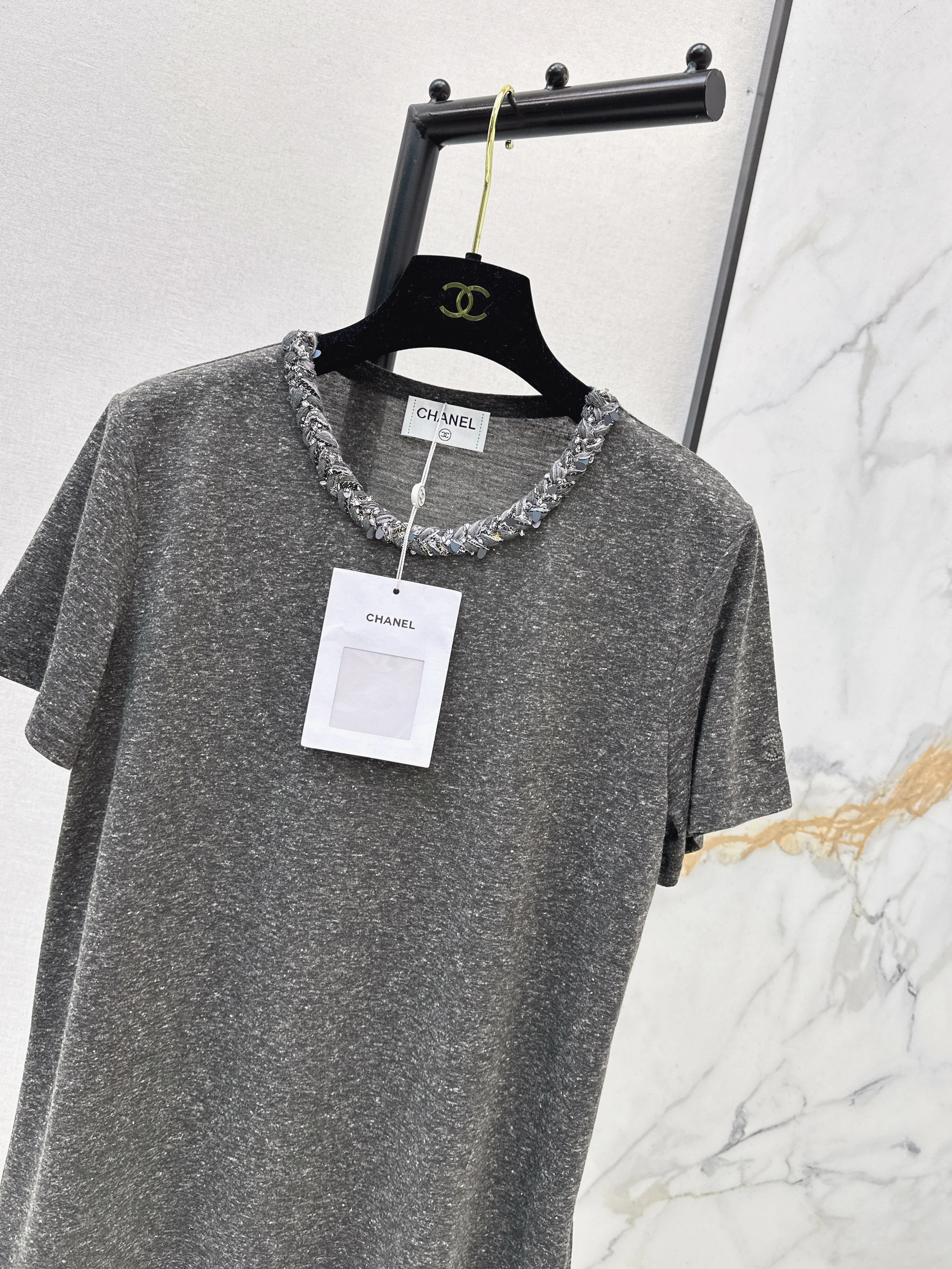 Chan 26ss beading t-shirts