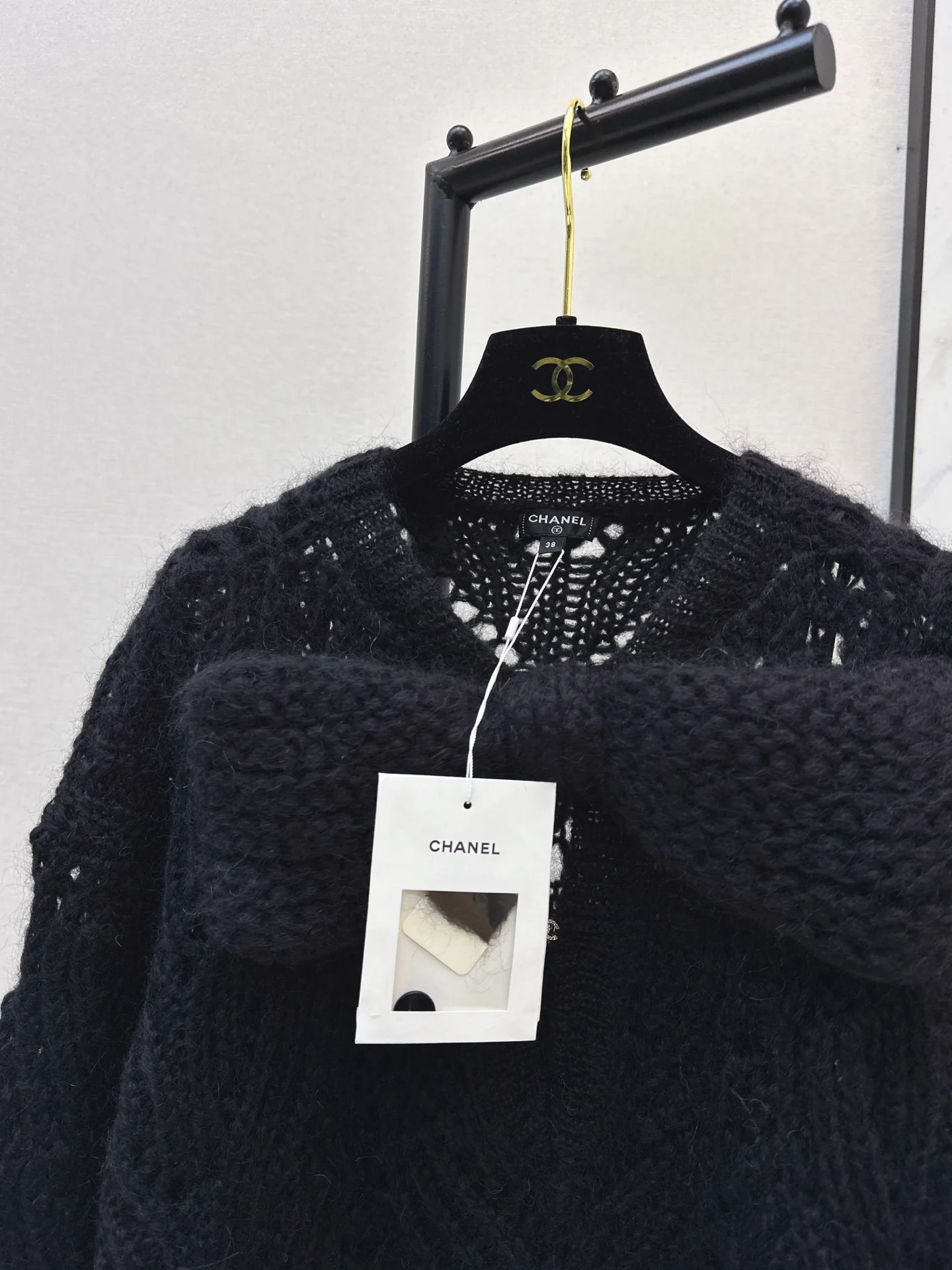 Chan 26ss knit bow dress