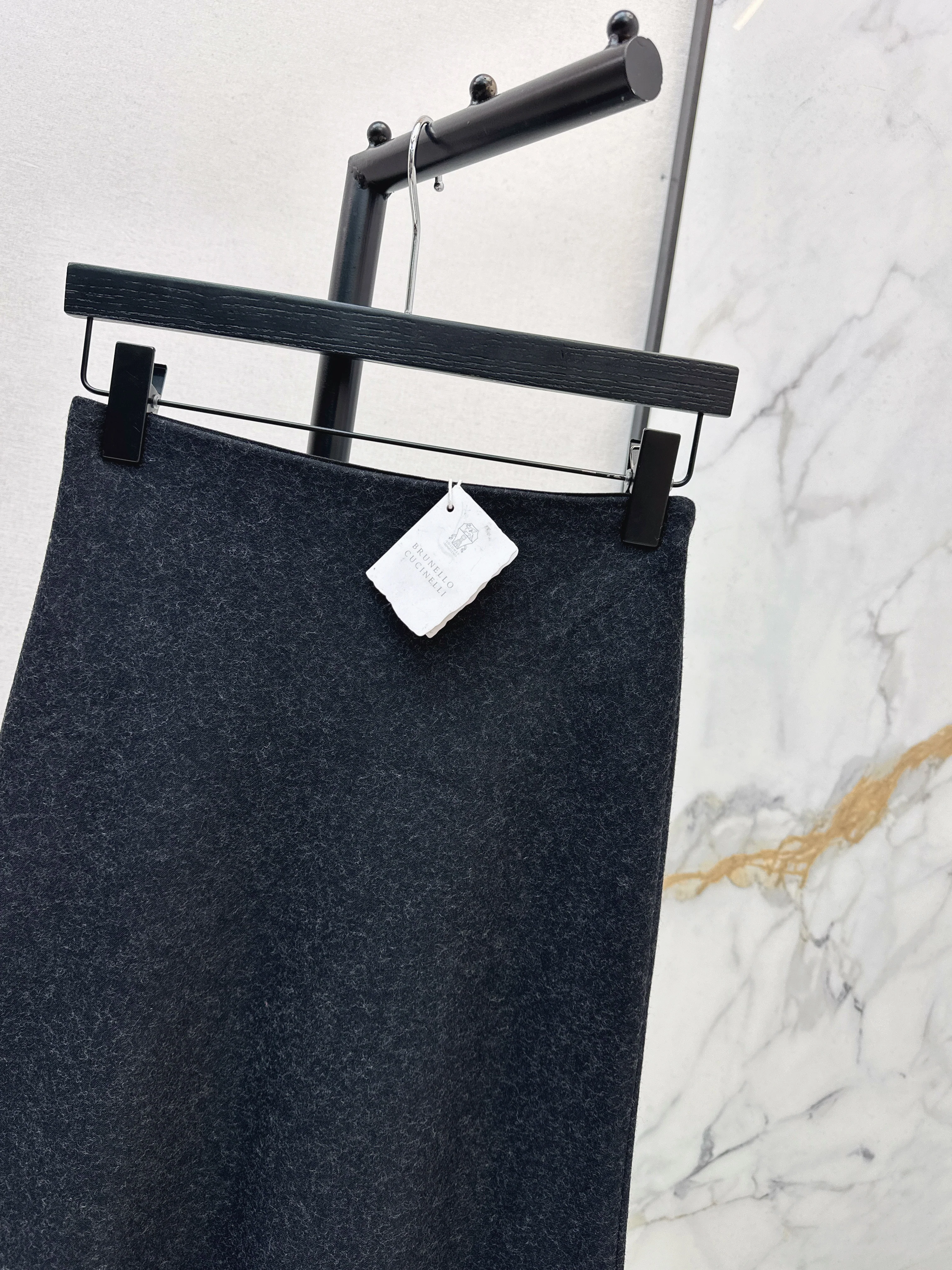 Brun 26ss godet skirt