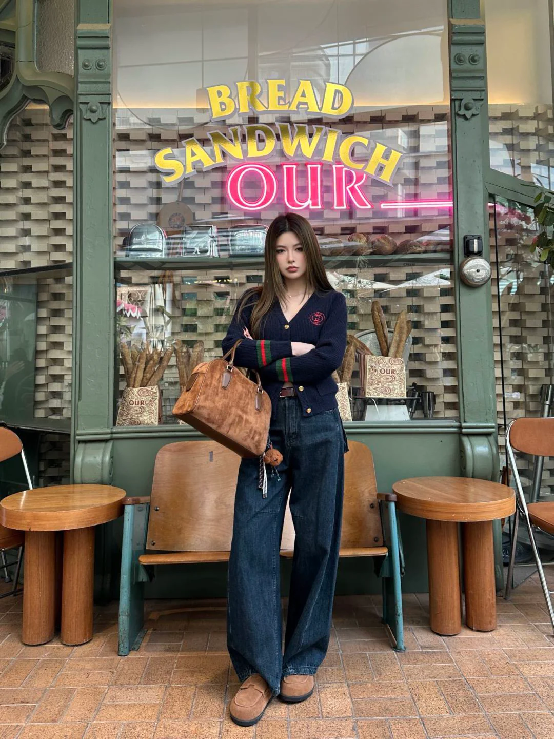 Gucc 25fw jacquard knit cardigan