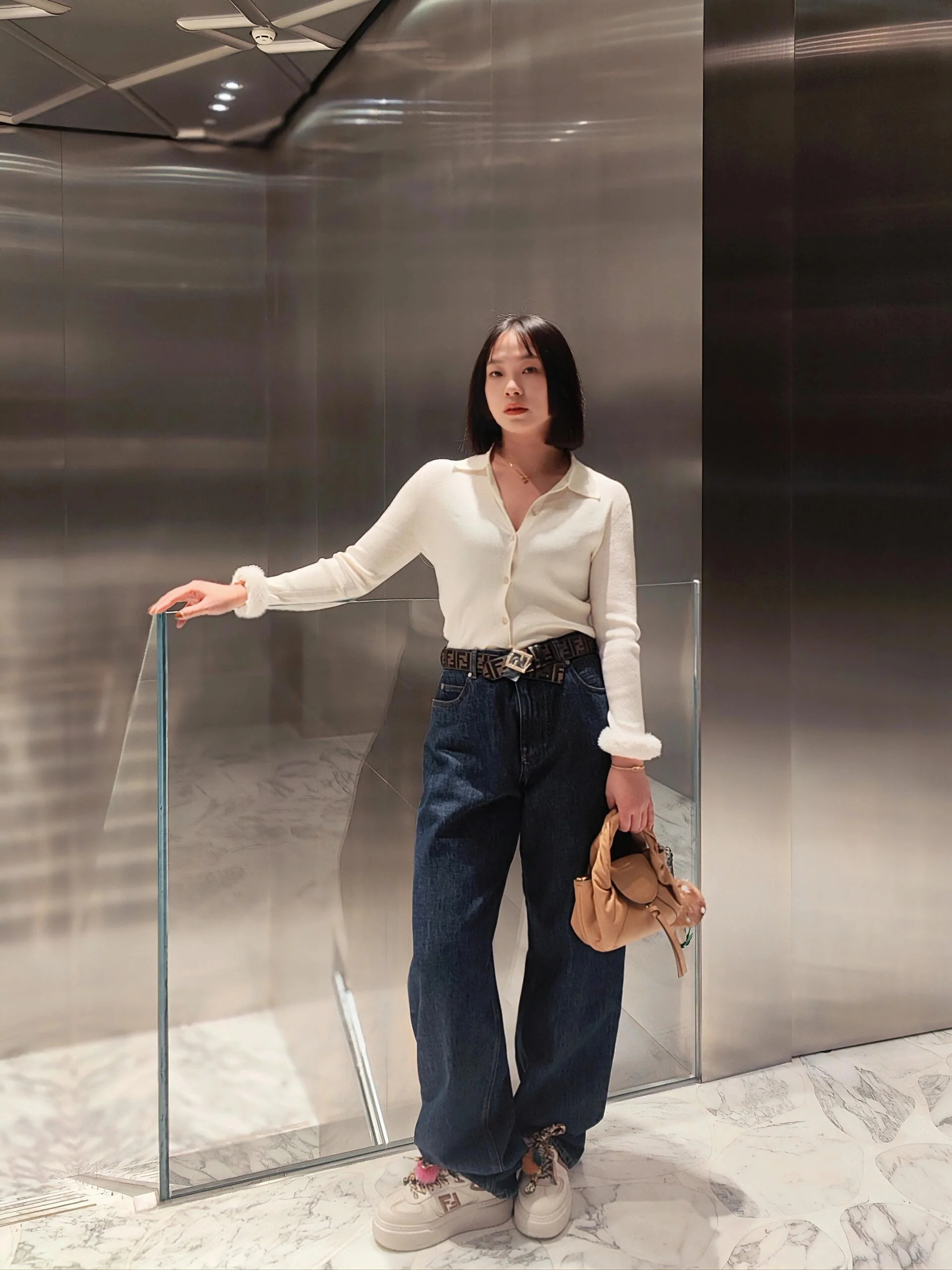 Fend  26ss knit cardigan